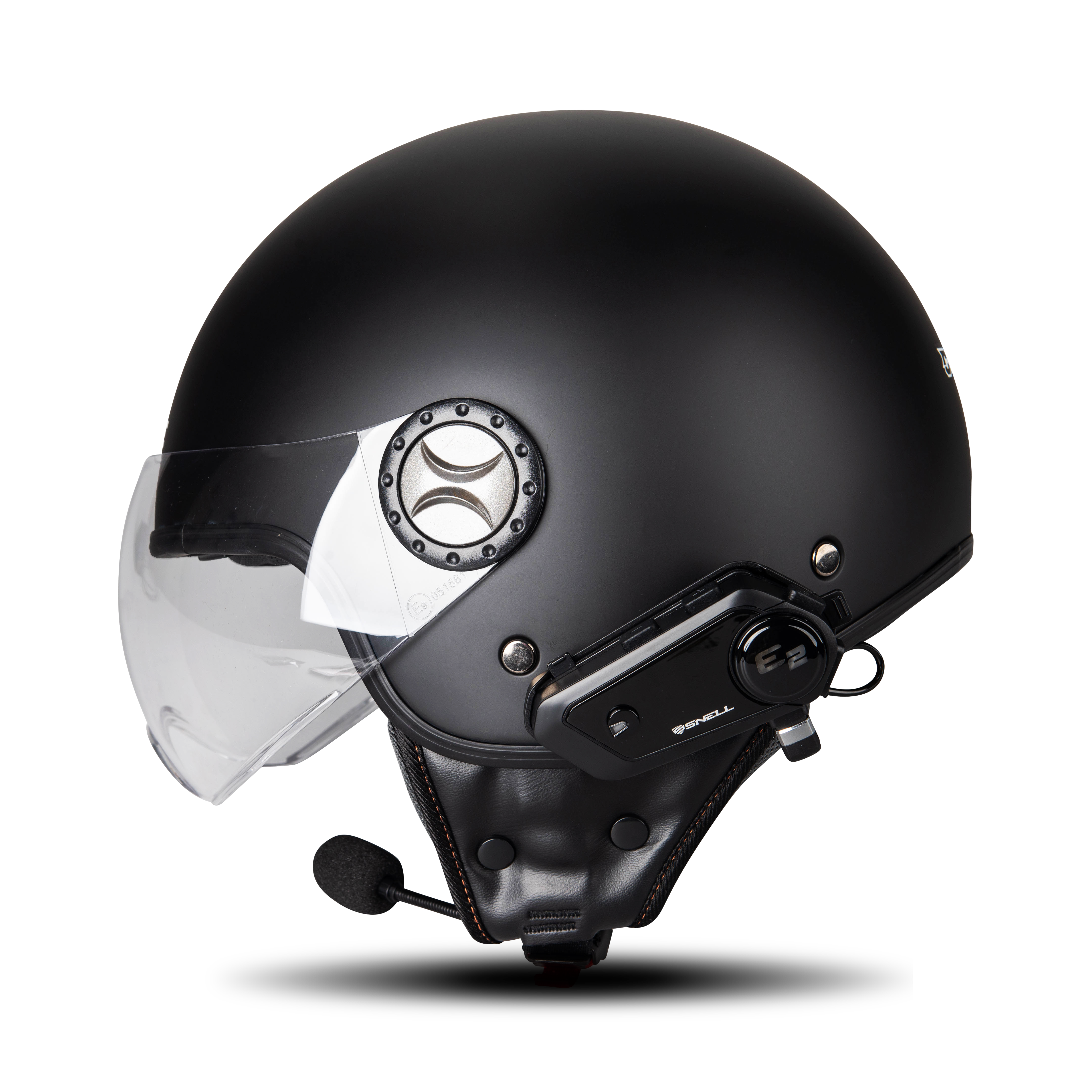 Course Pilot Open Face Helmet Matte Black + Snell E-2 - Now 50% Savings - xlmoto.eu