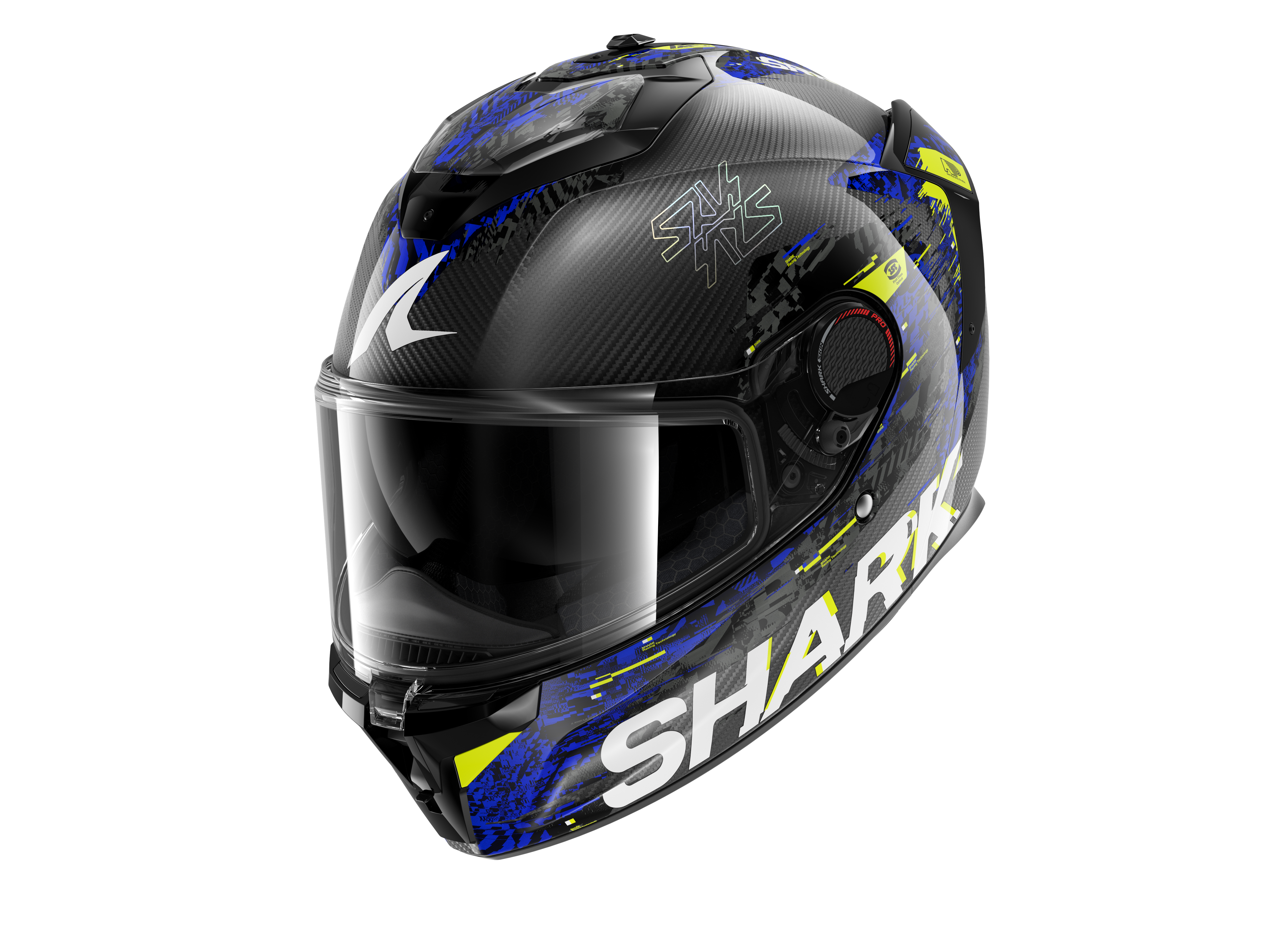 Kask Integralny Shark Spartan Gt Pro Carbon Speed-Vib Antracyt/Niebieskixxl-image