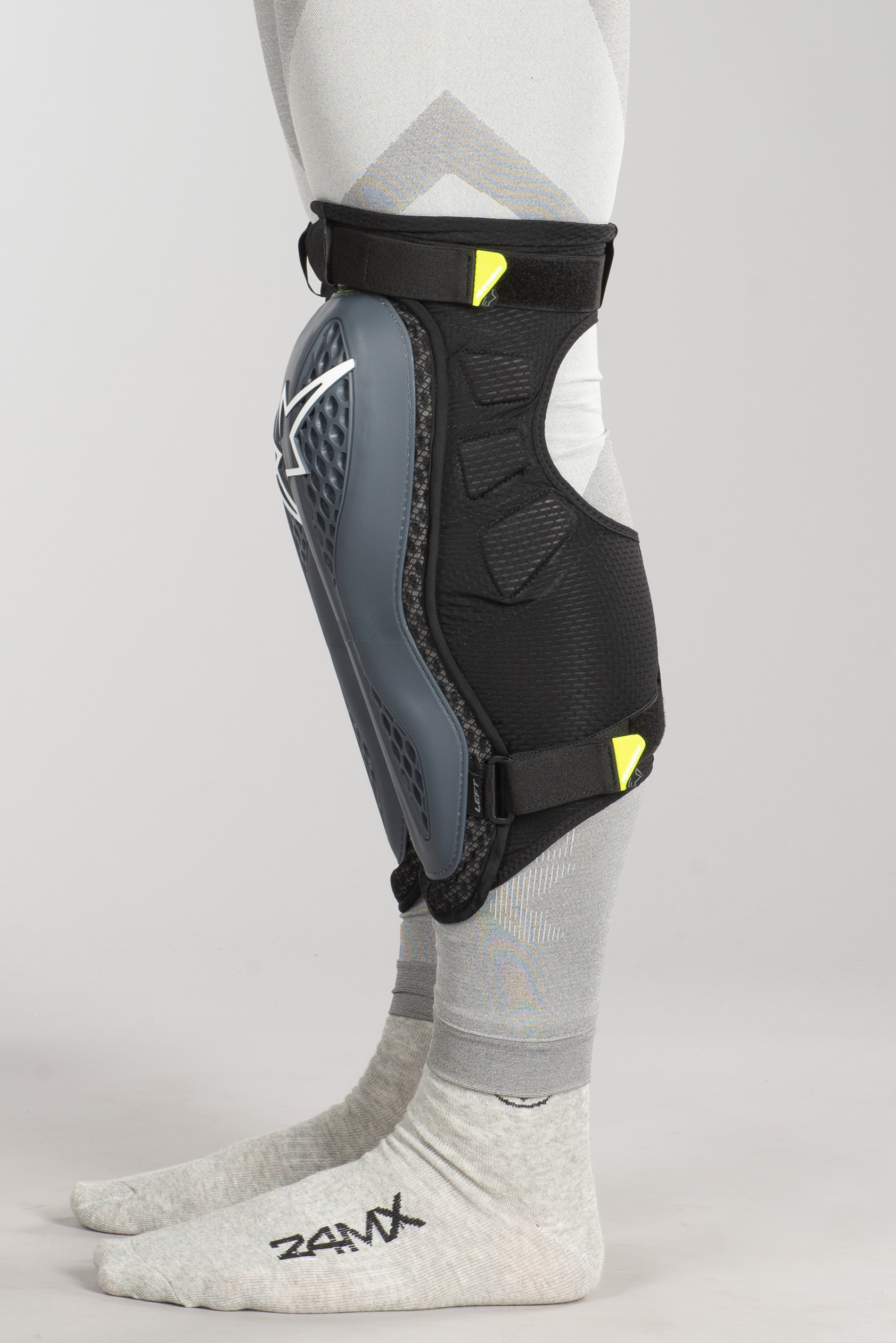 Rodilleras Alpinestars Sequence Antracita-Amarillo Fluo