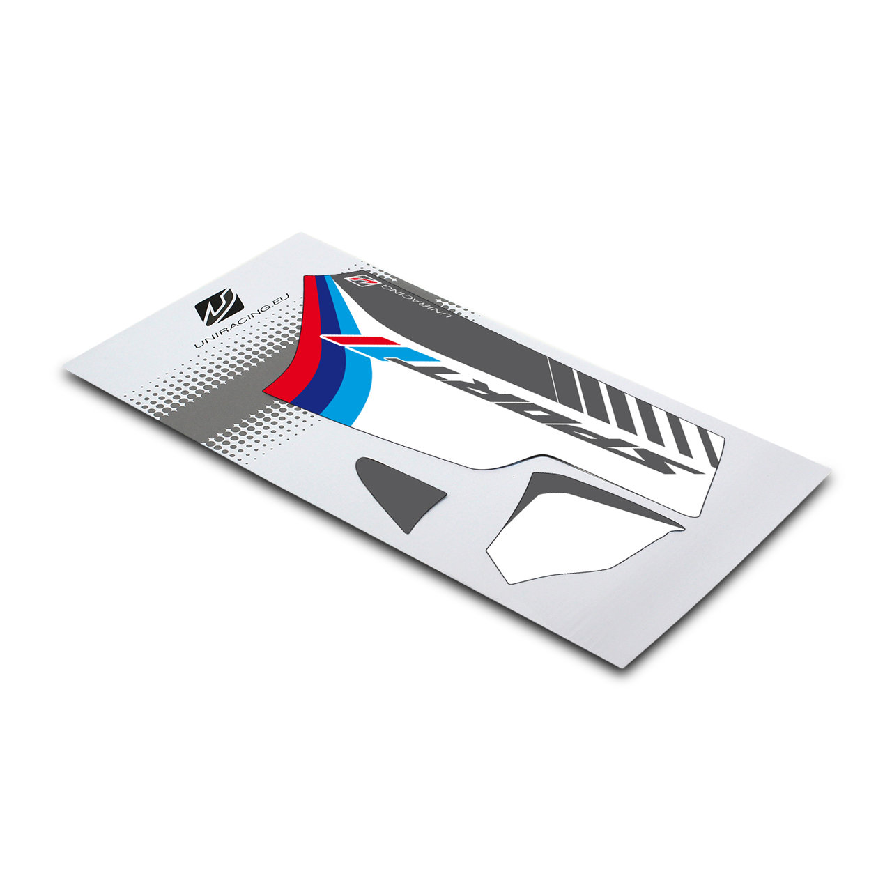 Sticker en Beschermingsset voor Swingarm Uniracing  Wit-Sport