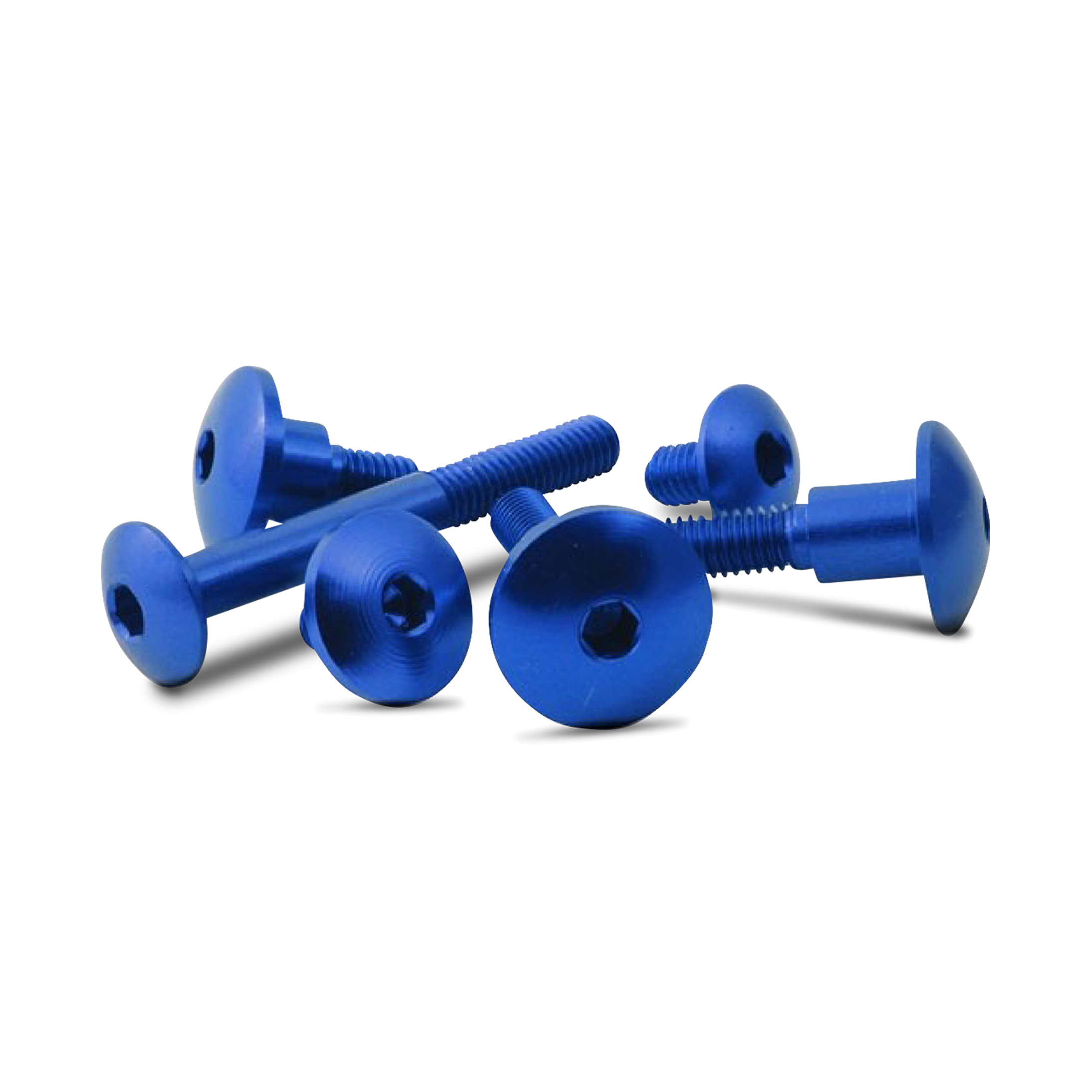 Valter Moto Screw Button Head M6 Blue - Now 20% Savings | XLMOTO