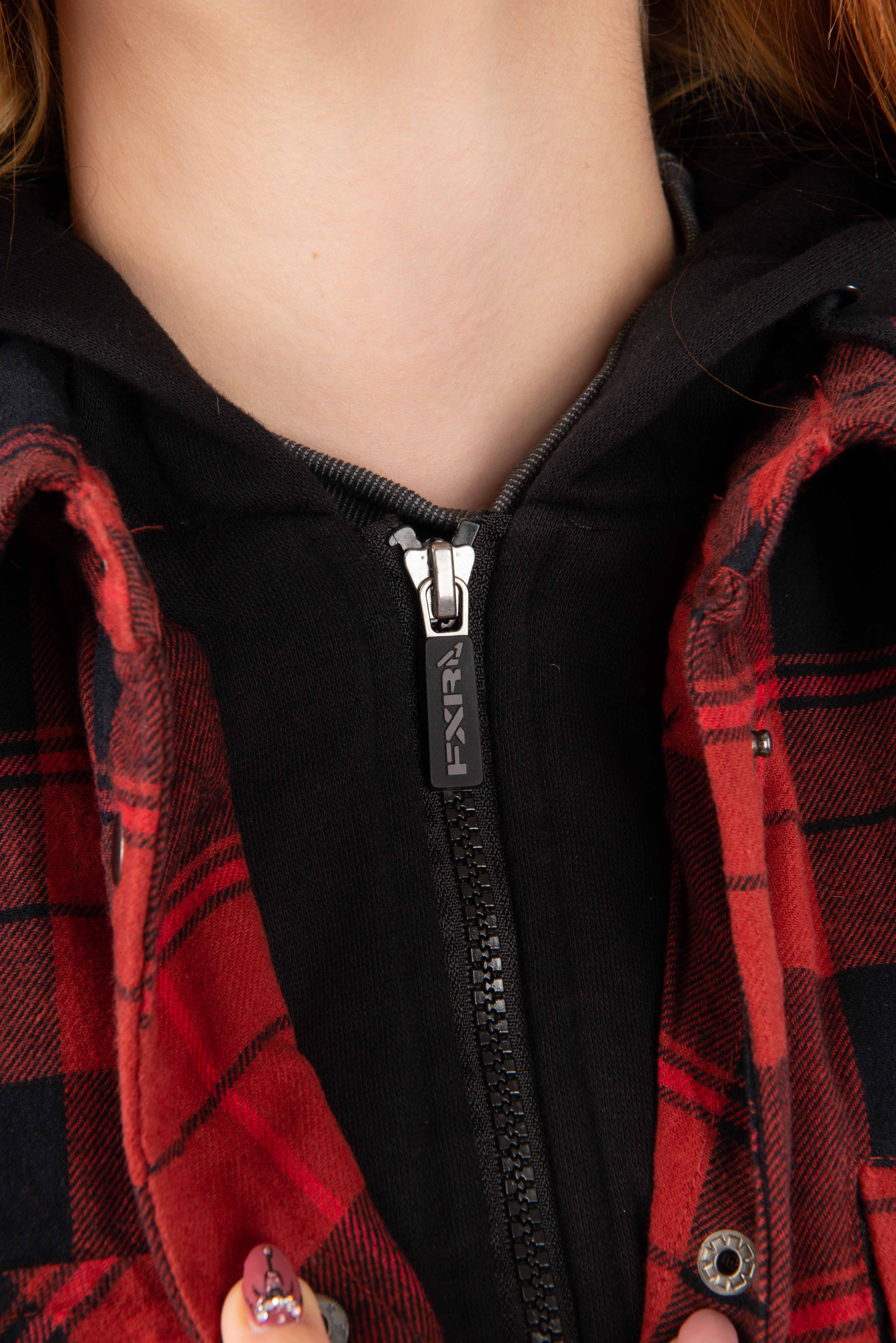 Jacka Dam FXR Timber Plaid Fodrad Maroon Svart Lägsta Jacka Dam FXR Timber Plaid Fodrad Maroon Svart Lägsta