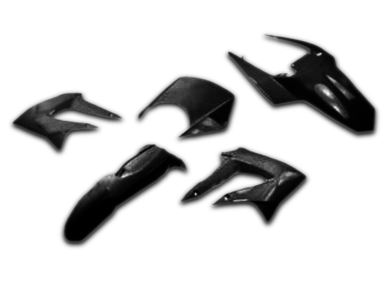 Kit de Plástico V-Parts Negro 6 Piezas
