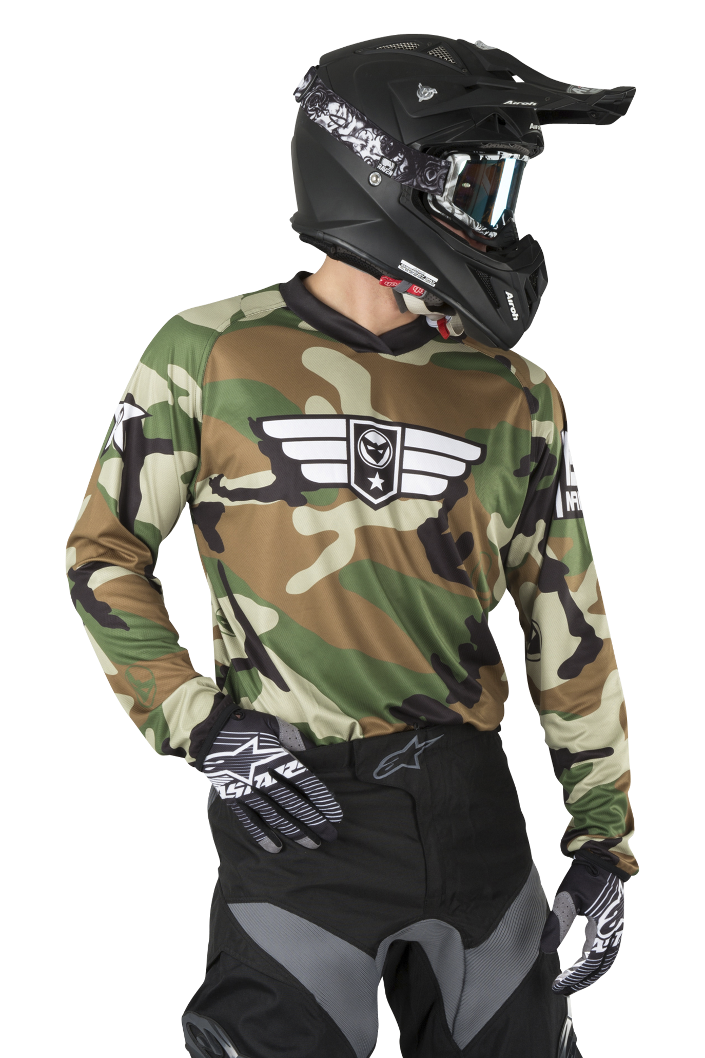 24MX MX3 WOOD CAMO Personalised Jersey