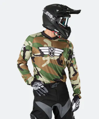 24MX MX3 WOOD CAMO Personalised Jersey