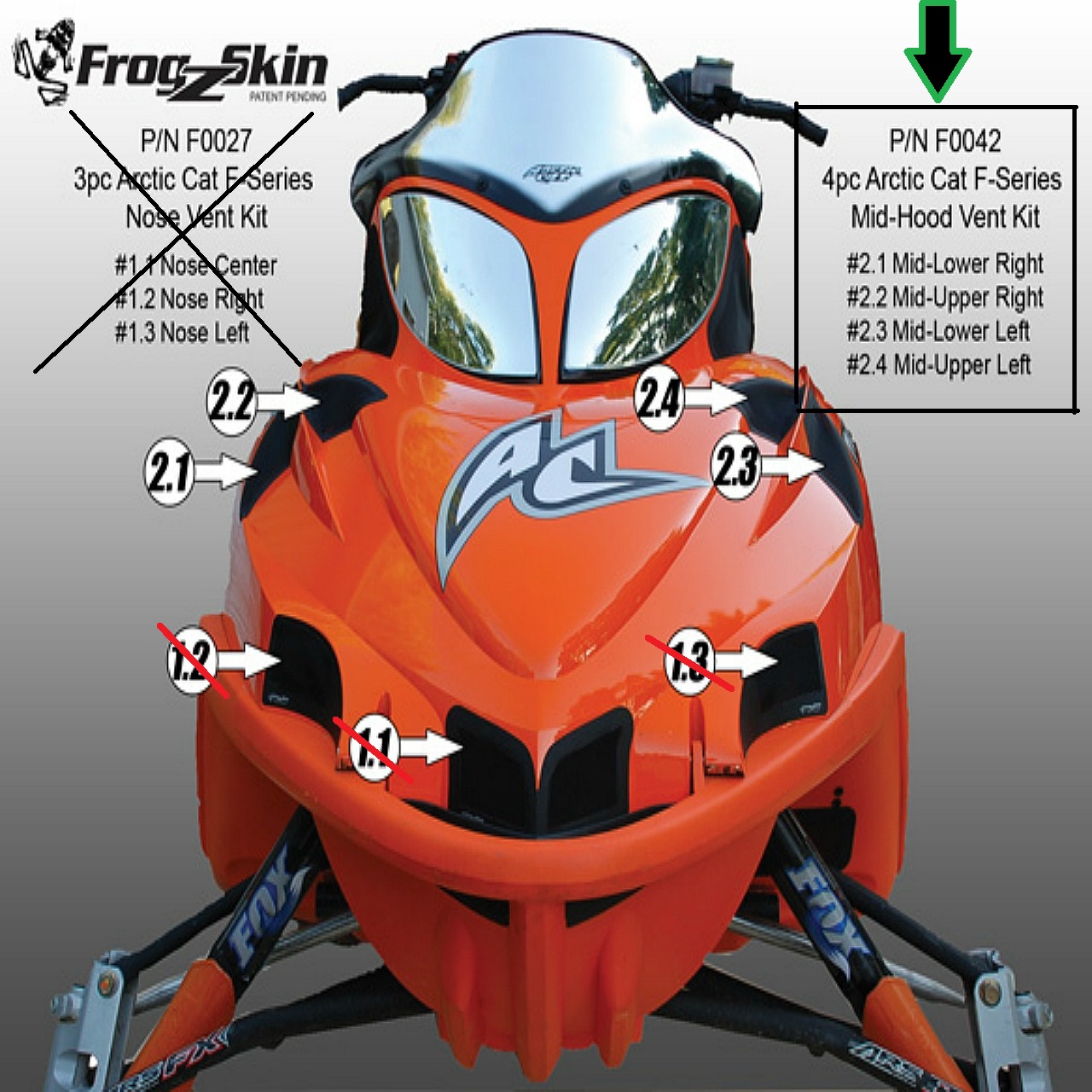Tuuletussarja Frogskinz Arctic Cat 2006-2011