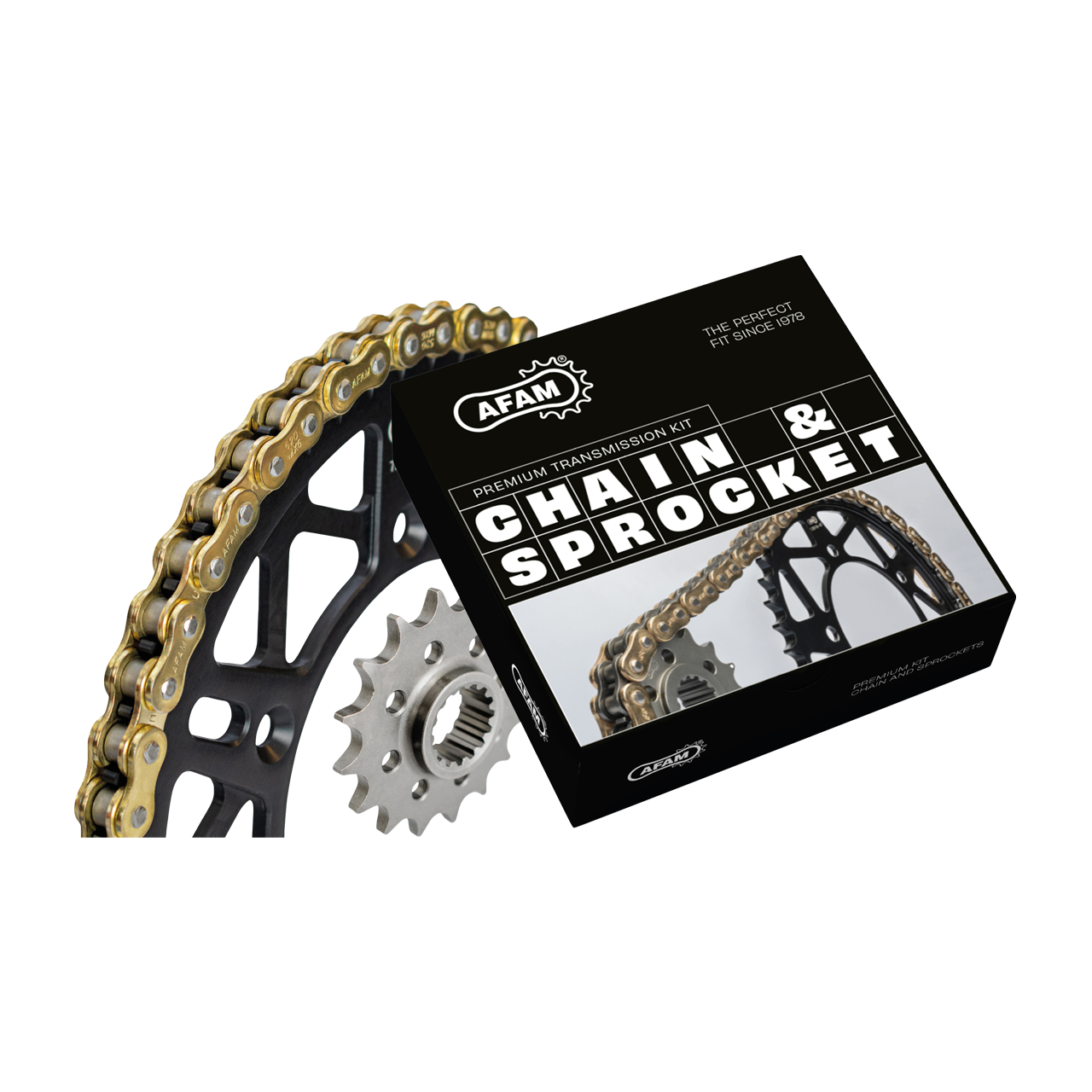 Kettenrad & Kettensatz Motorrad - Vorne 9Z 10mm, Hinten 54Z 35mm