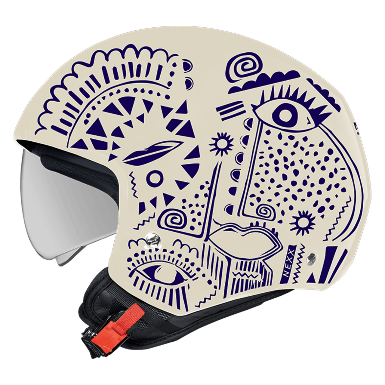 Casco Jet Nexx Y.10 Artville Clásico