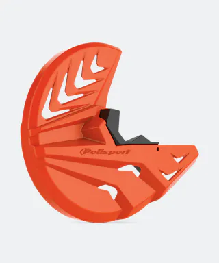 Remschijfbescherming & Onderste Vorkpoot Cover Polisport Oranje-Zwart
