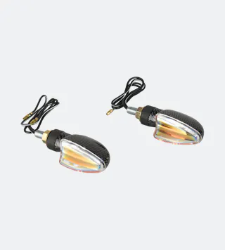Intermitentes Mini Booster M-3 Carbon Transparentes