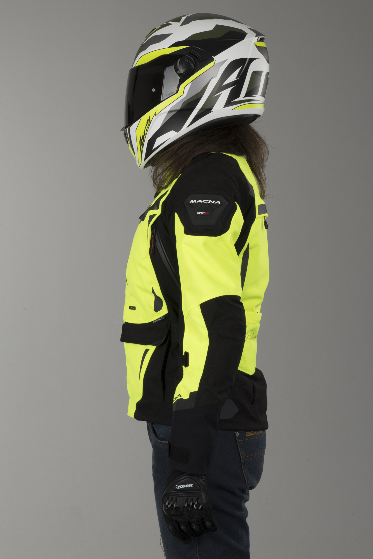 MC jakke Macna Impact Pro Dame Fluo Nå 10% Du sparer MC jakke Macna Impact Pro Dame Fluo Nå 10% Du sparer