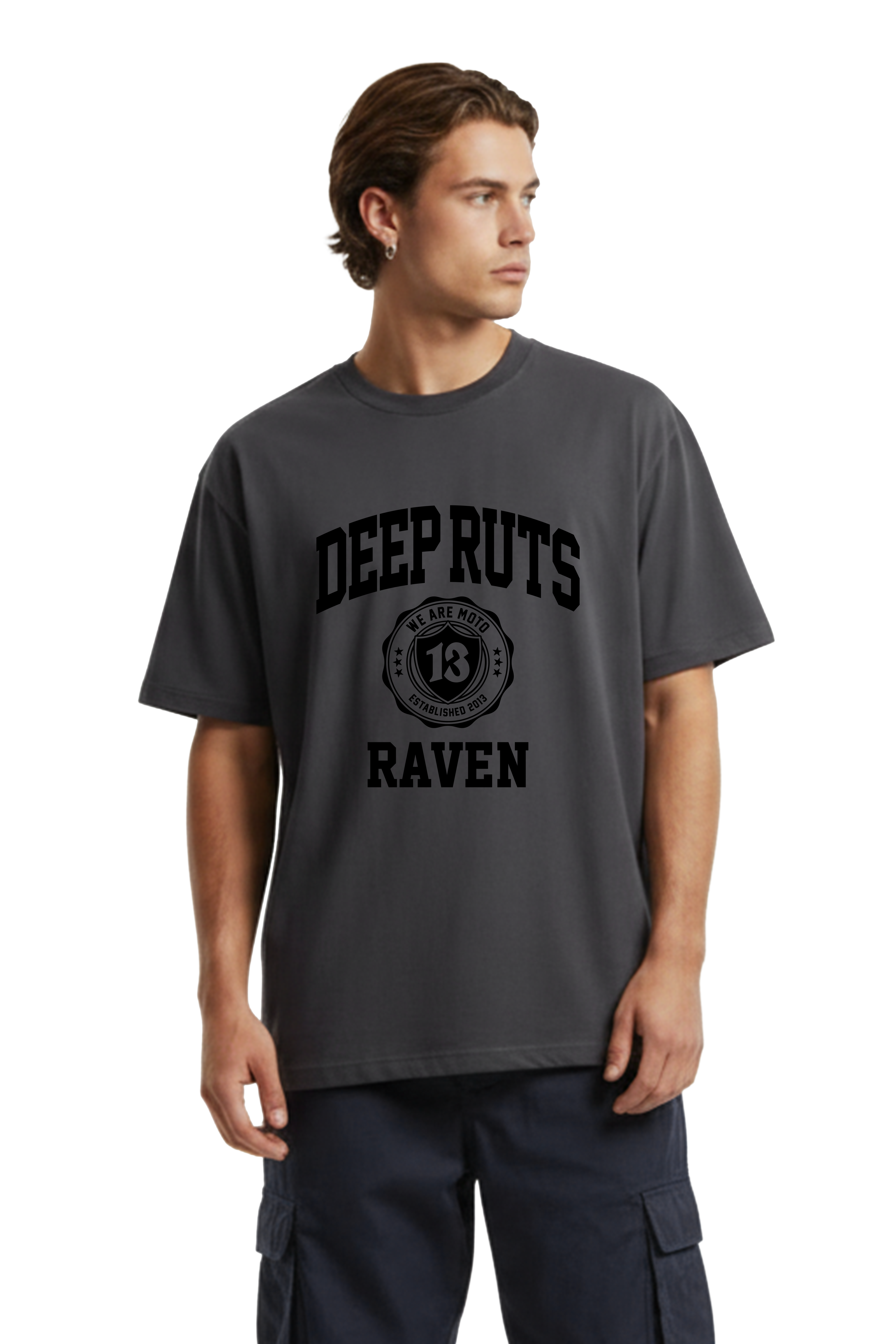 Raven Deep Ruts Oversize T-Shirt