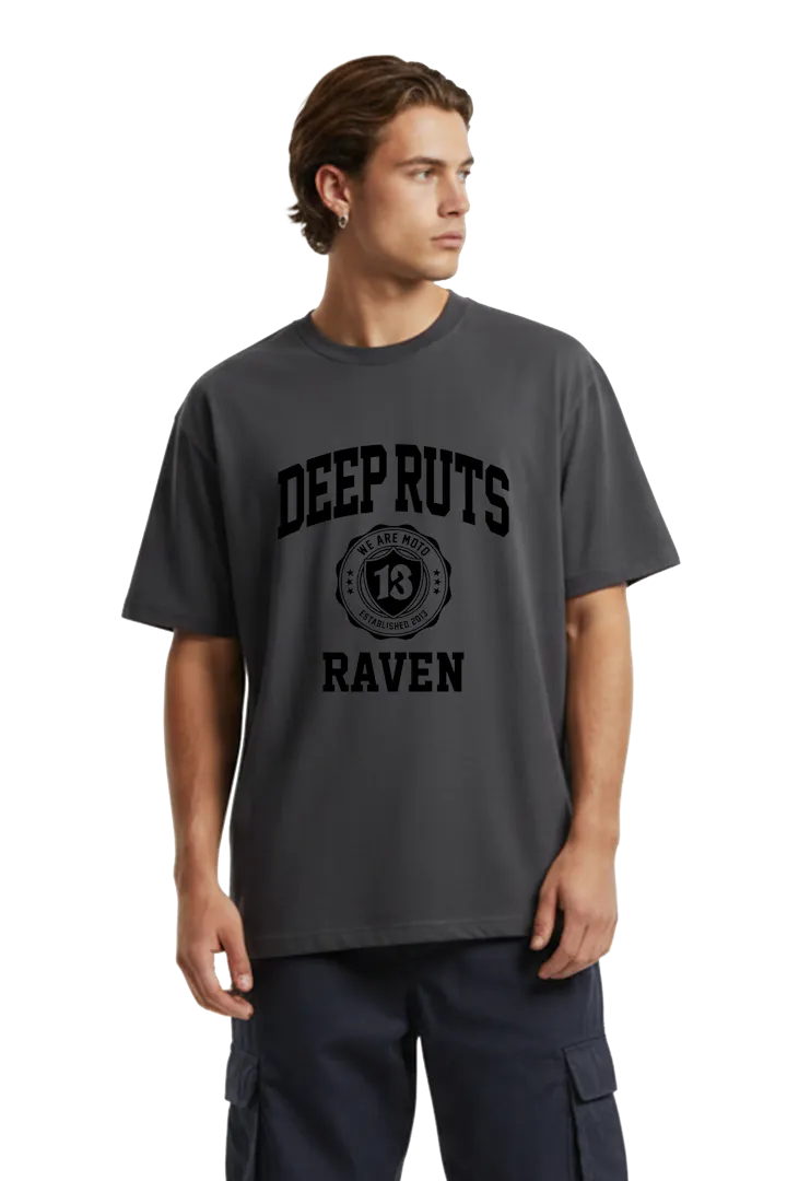 T-shirt Raven Deep Ruts Oversized