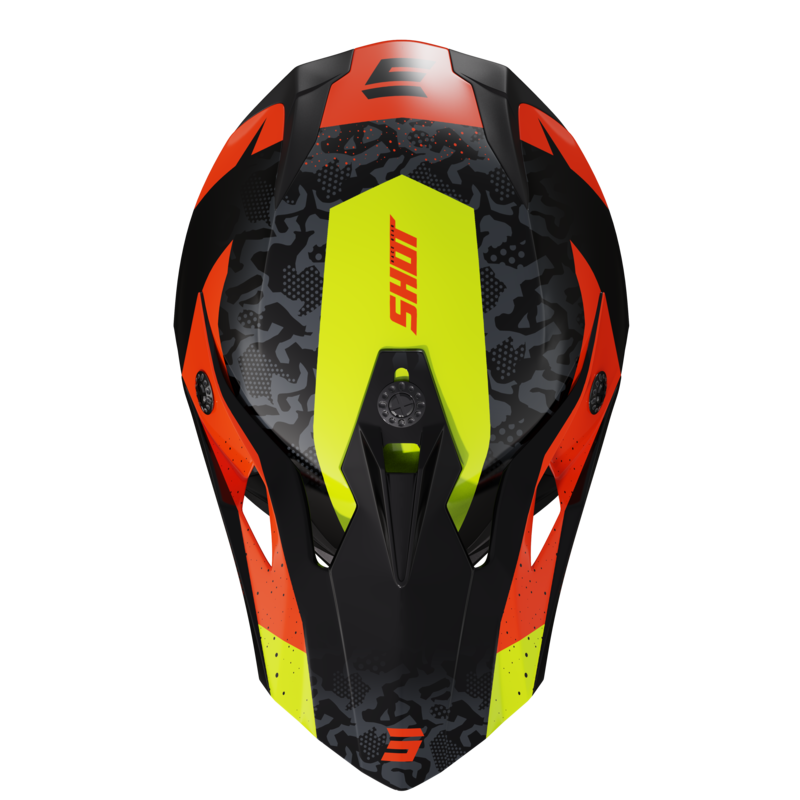 Casco de Cross Niño Shot Pulse Airfit Neón