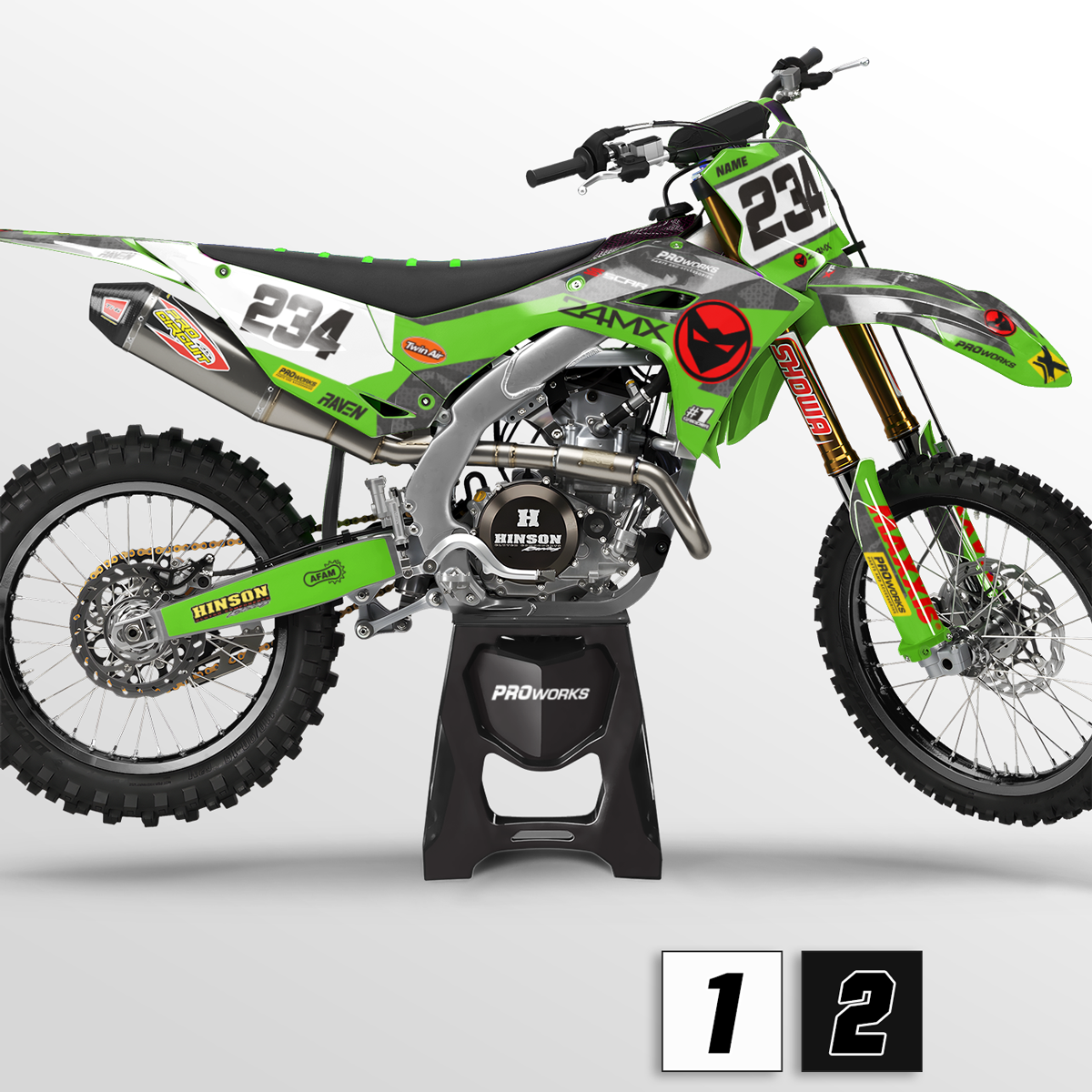 Kit De Autocolante Kawasaki GrCam