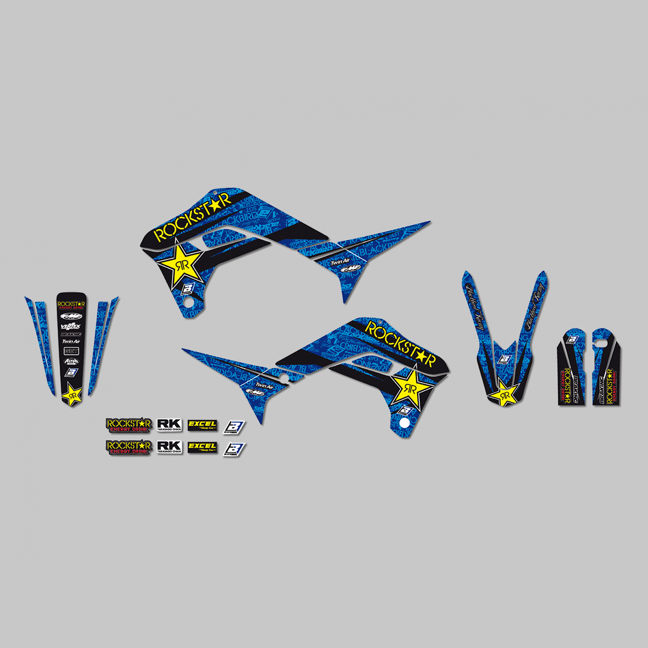 Stickerset Blackbird Rockstar Energy