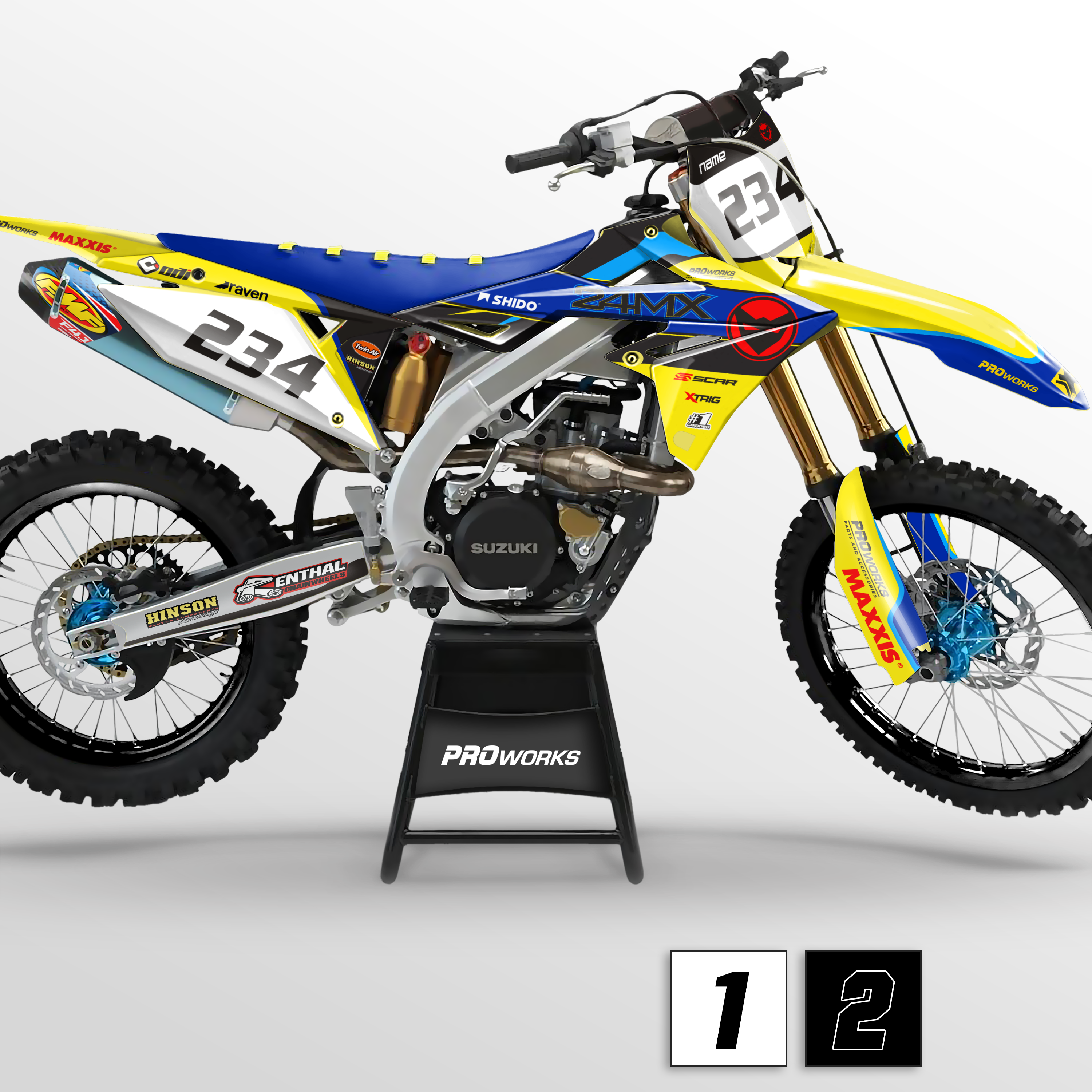 Stickerset 24MX Suzuki Rapid