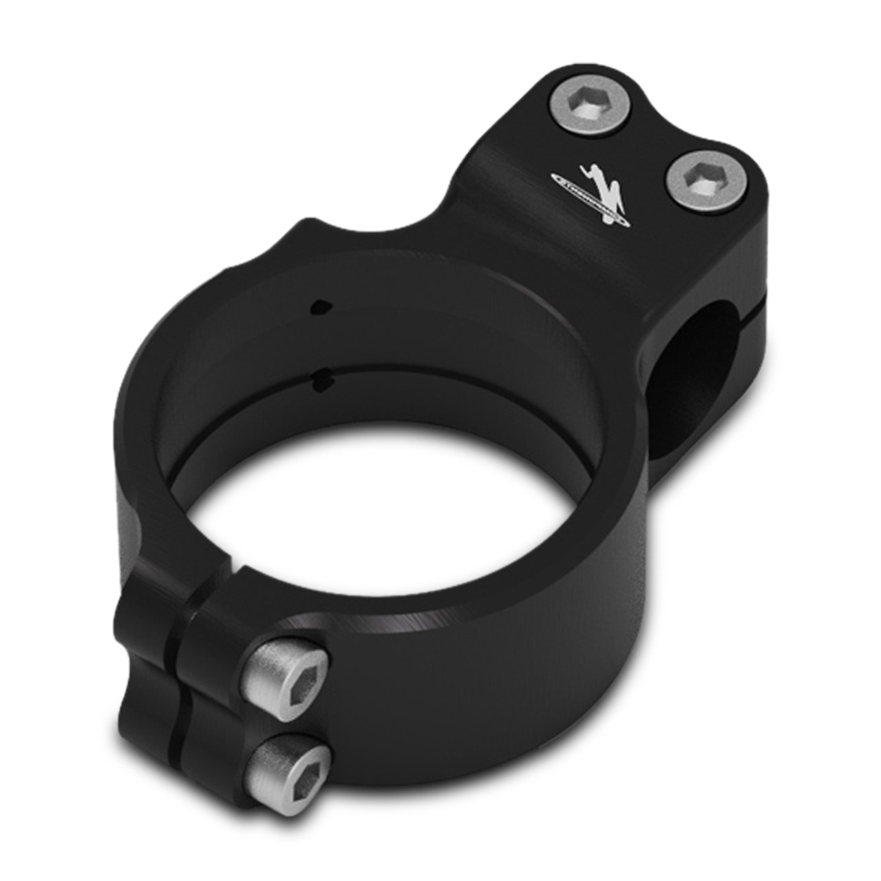 Rechter Klem voor Clip-On Stuur Valter Moto Ø52 Zwart