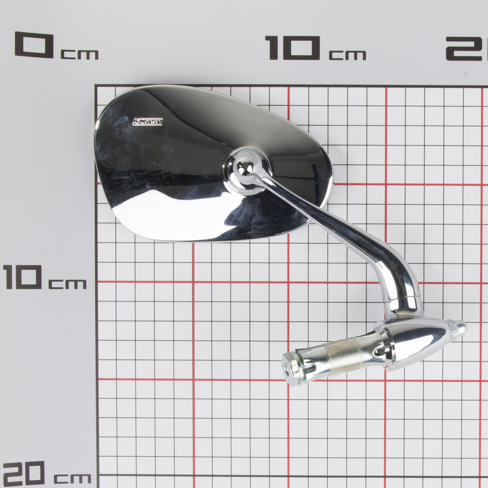 Busch & Müller Oval HandleBar End Rear view Mirror Chrome