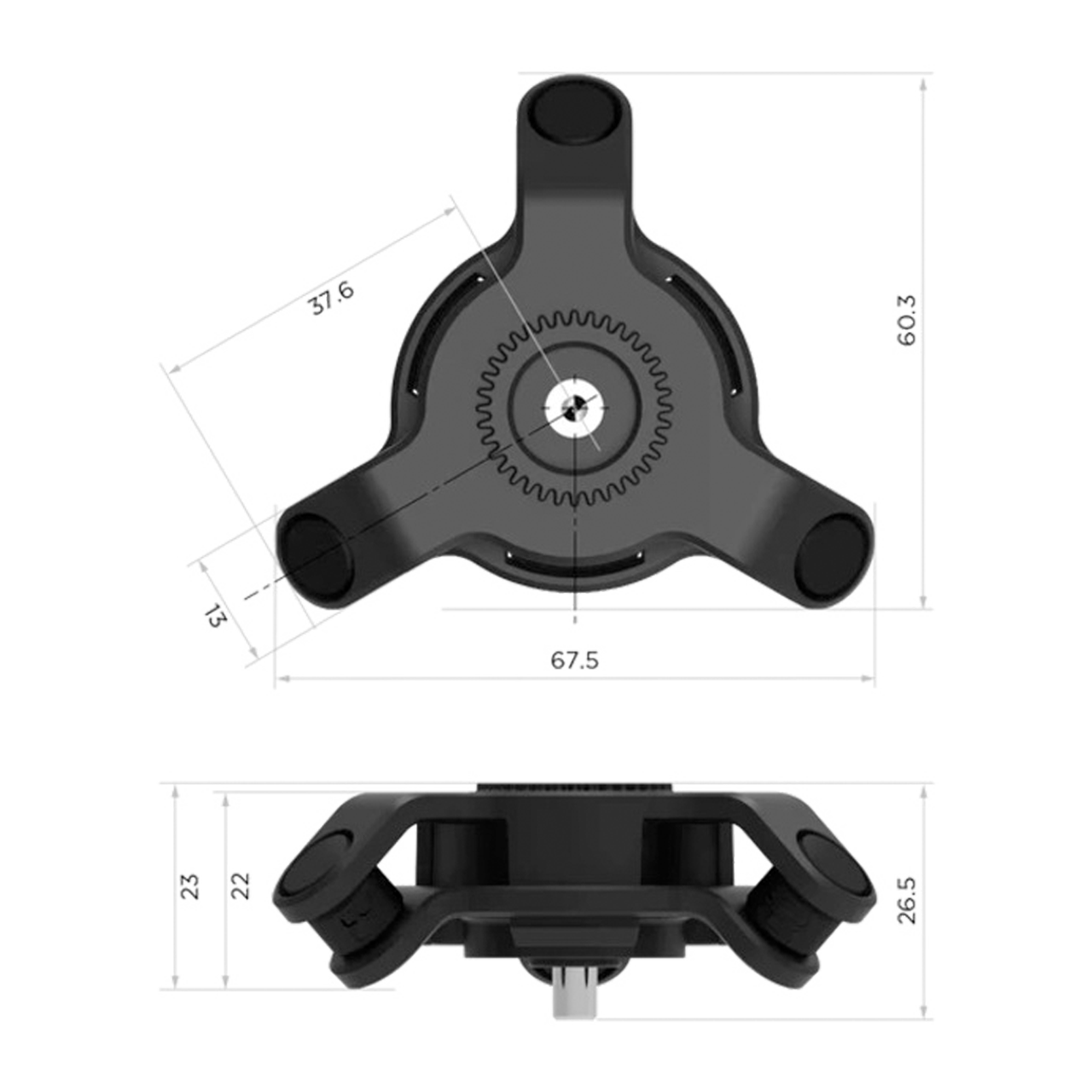 Quad Lock Motorcycle Vibration Dampener