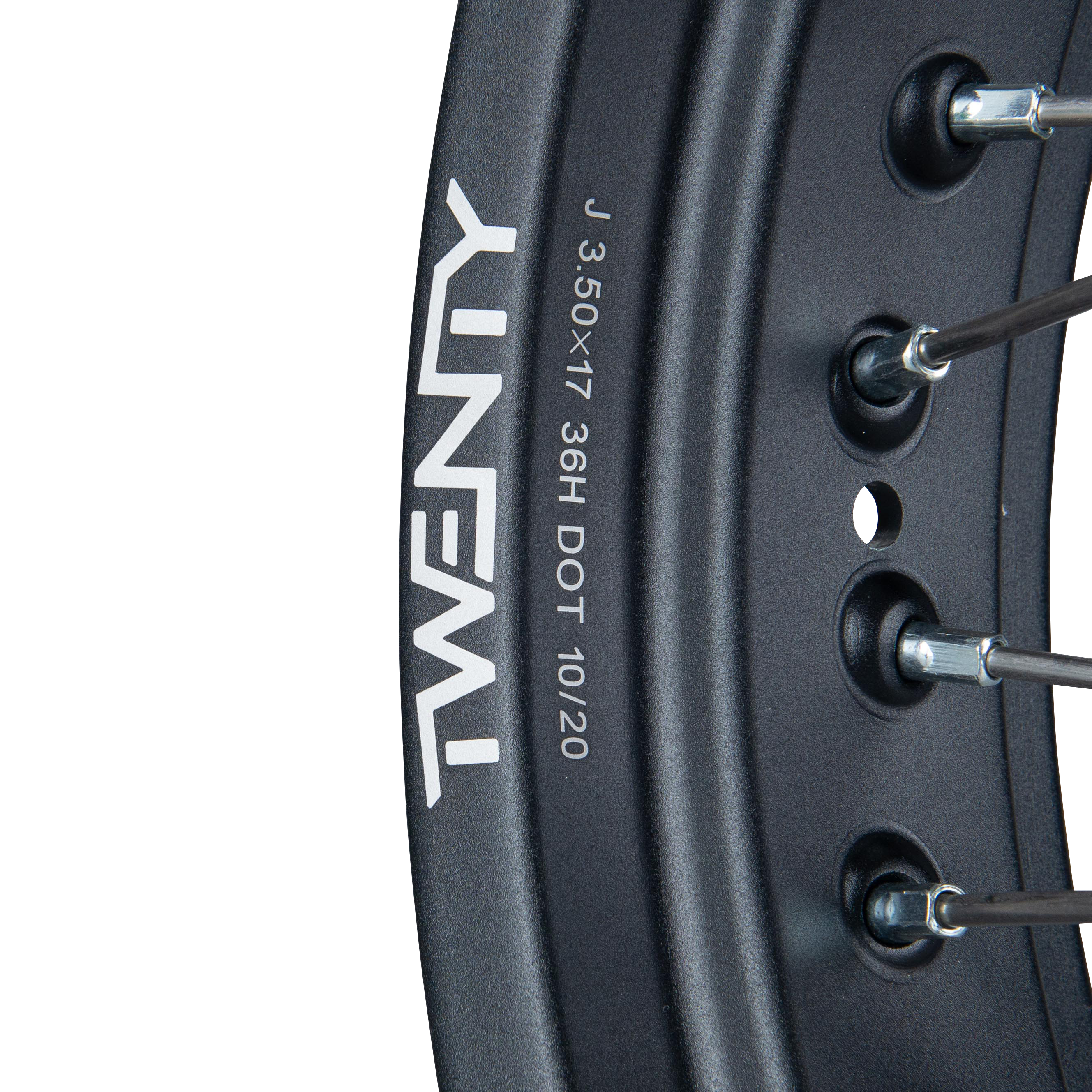Rueda Delantera Twenty Supermotard Negro-Plateado 17"