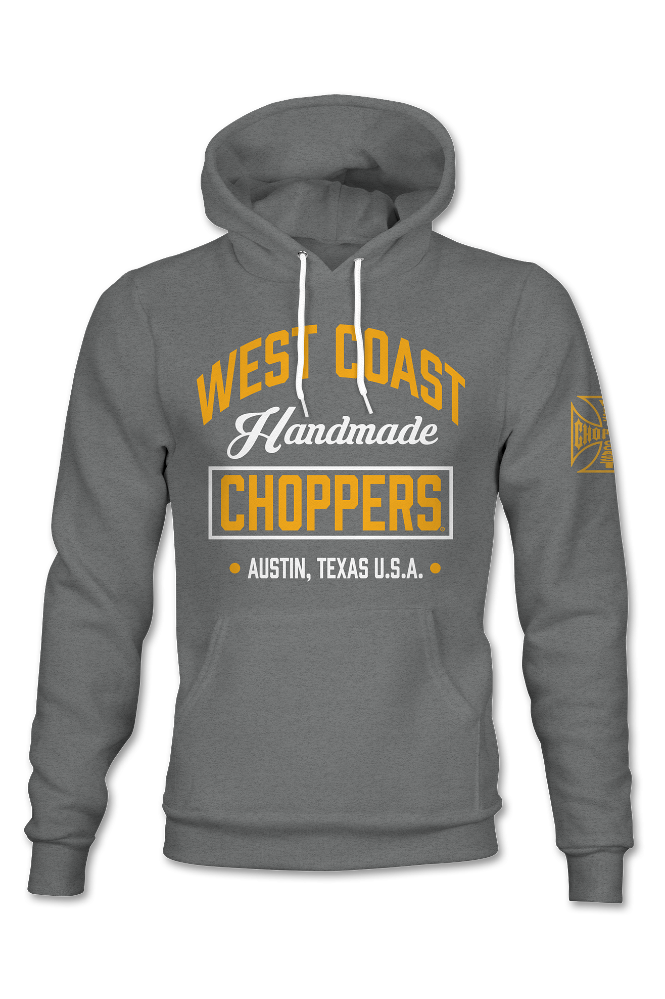 West Coast Choppers Handmade Hoodie Grå""