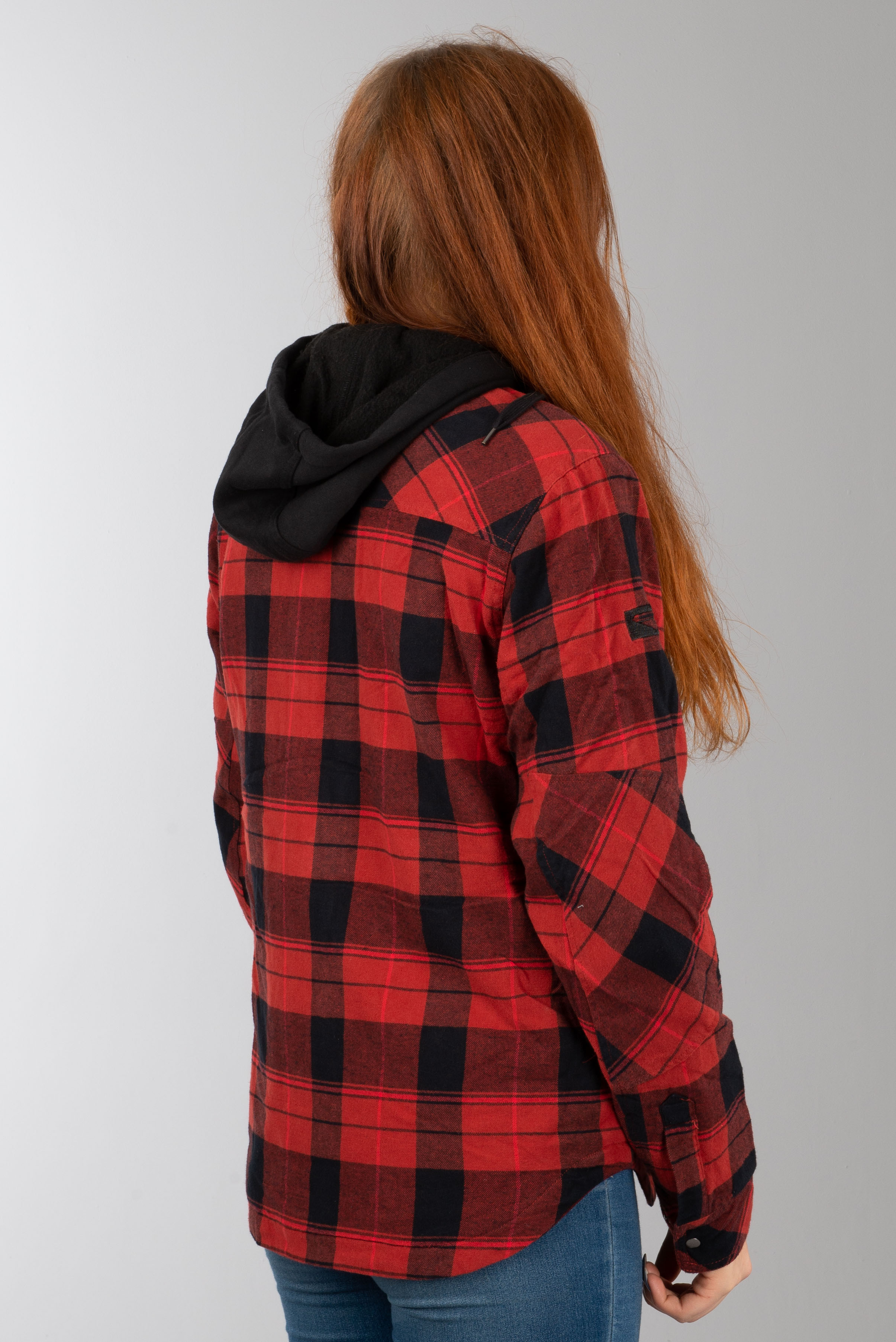 Jacka Dam FXR Timber Plaid Fodrad Maroon Svart Lägsta Jacka Dam FXR Timber Plaid Fodrad Maroon Svart Lägsta