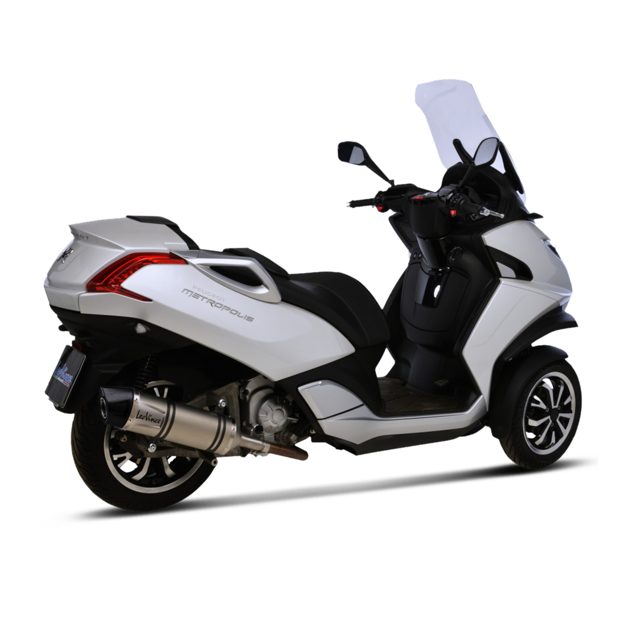 Evacuare Slip-On LeoVince Scooter LV One EVO Oțel Inoxidabil / Fibră De Carbon
