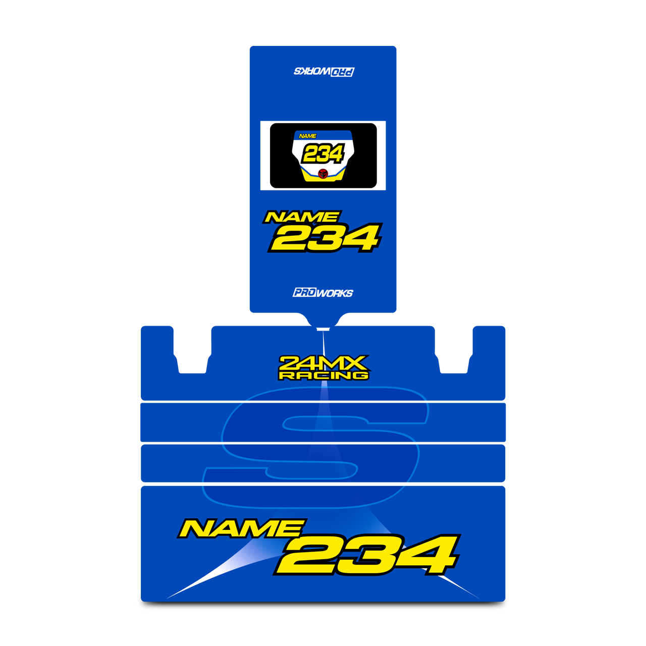 24MX X3 Toolbox Decal Kit SHR