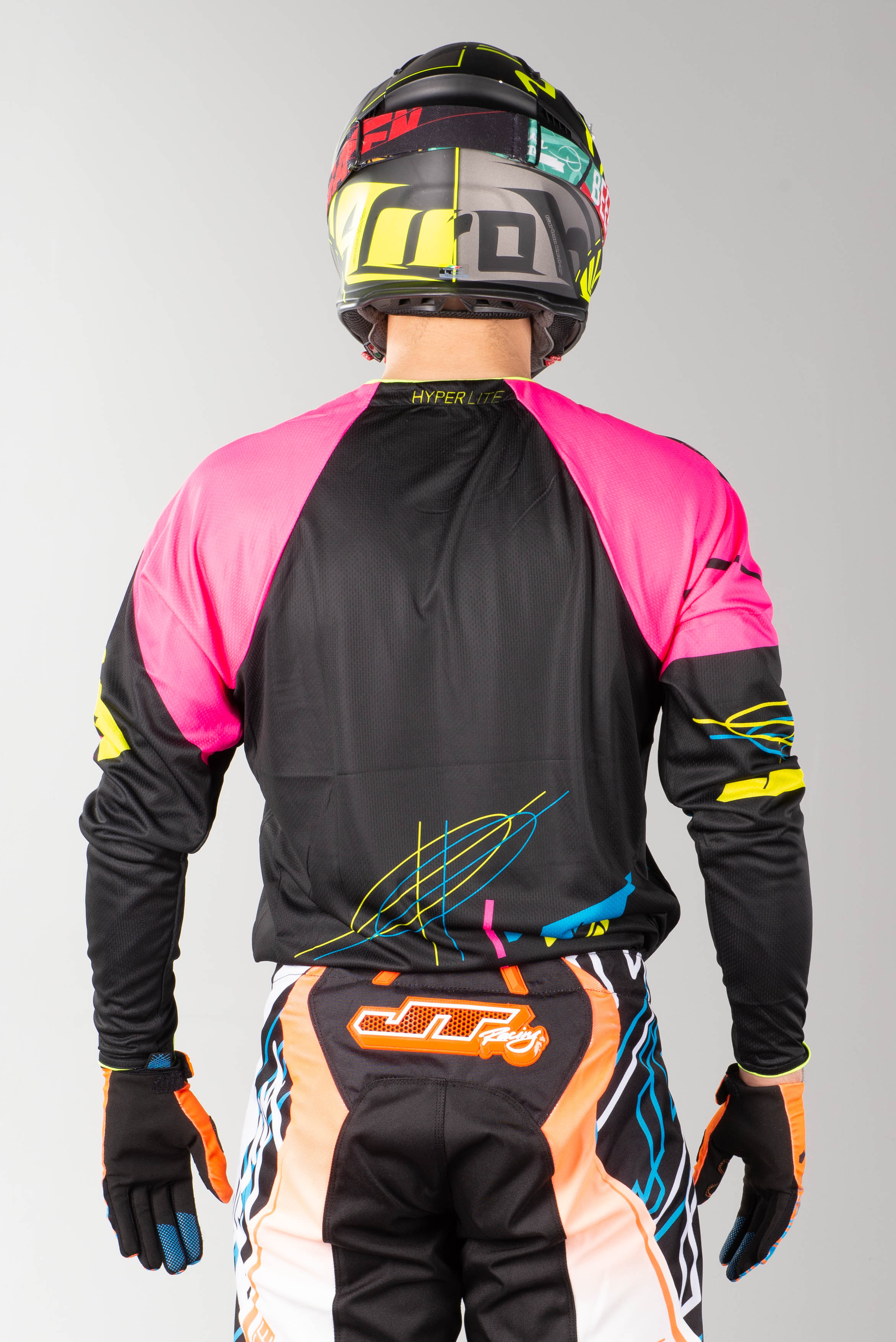 Camiseta de Cross JT Racing Hyperlite Blueprint