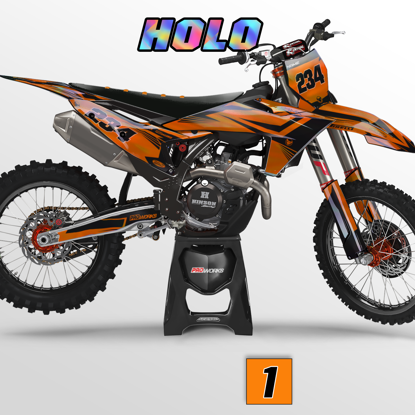 Kit De Adhesivos Personalizado 24MX Holo Blazing