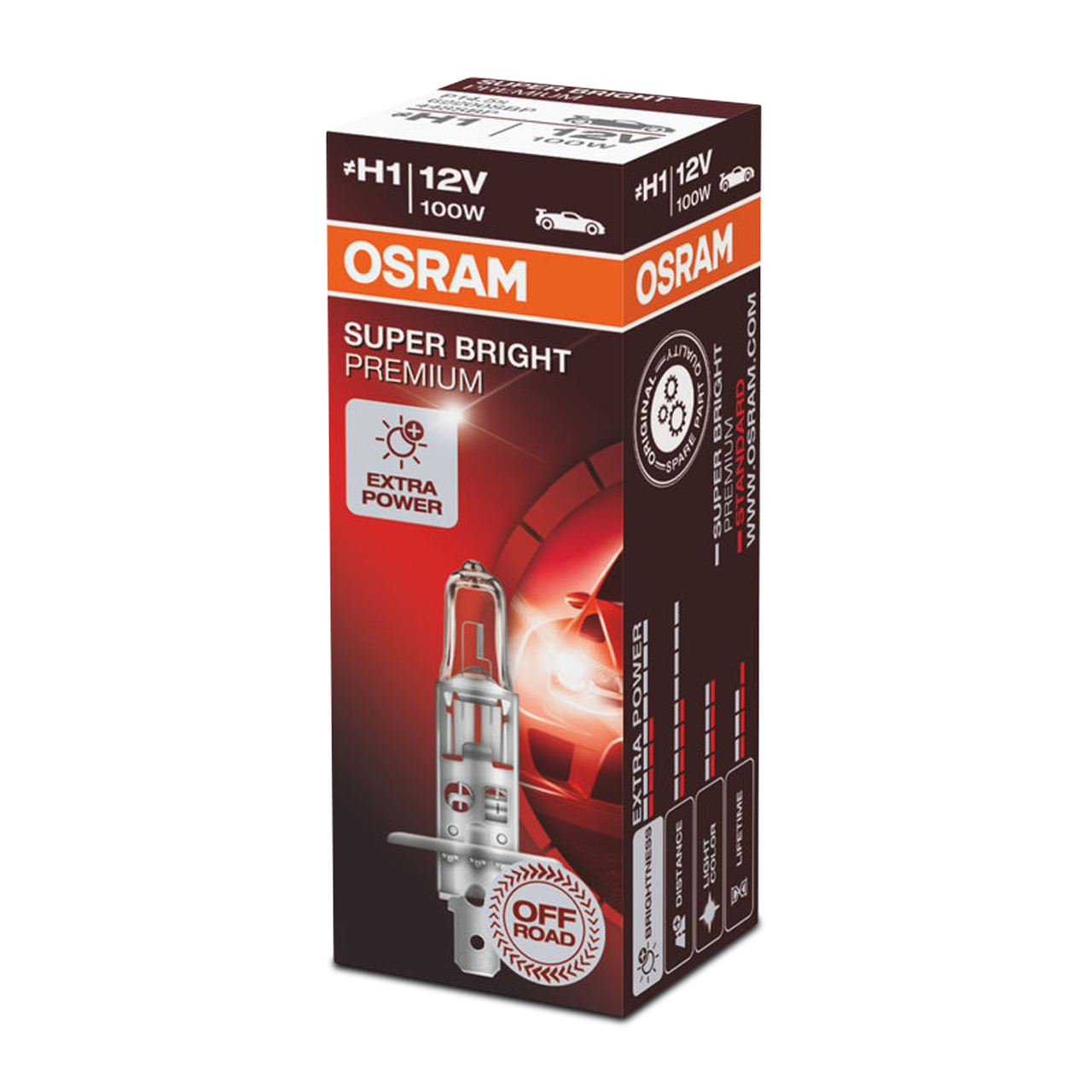 Pære Osram Super Bright H1 12 V / 55 W