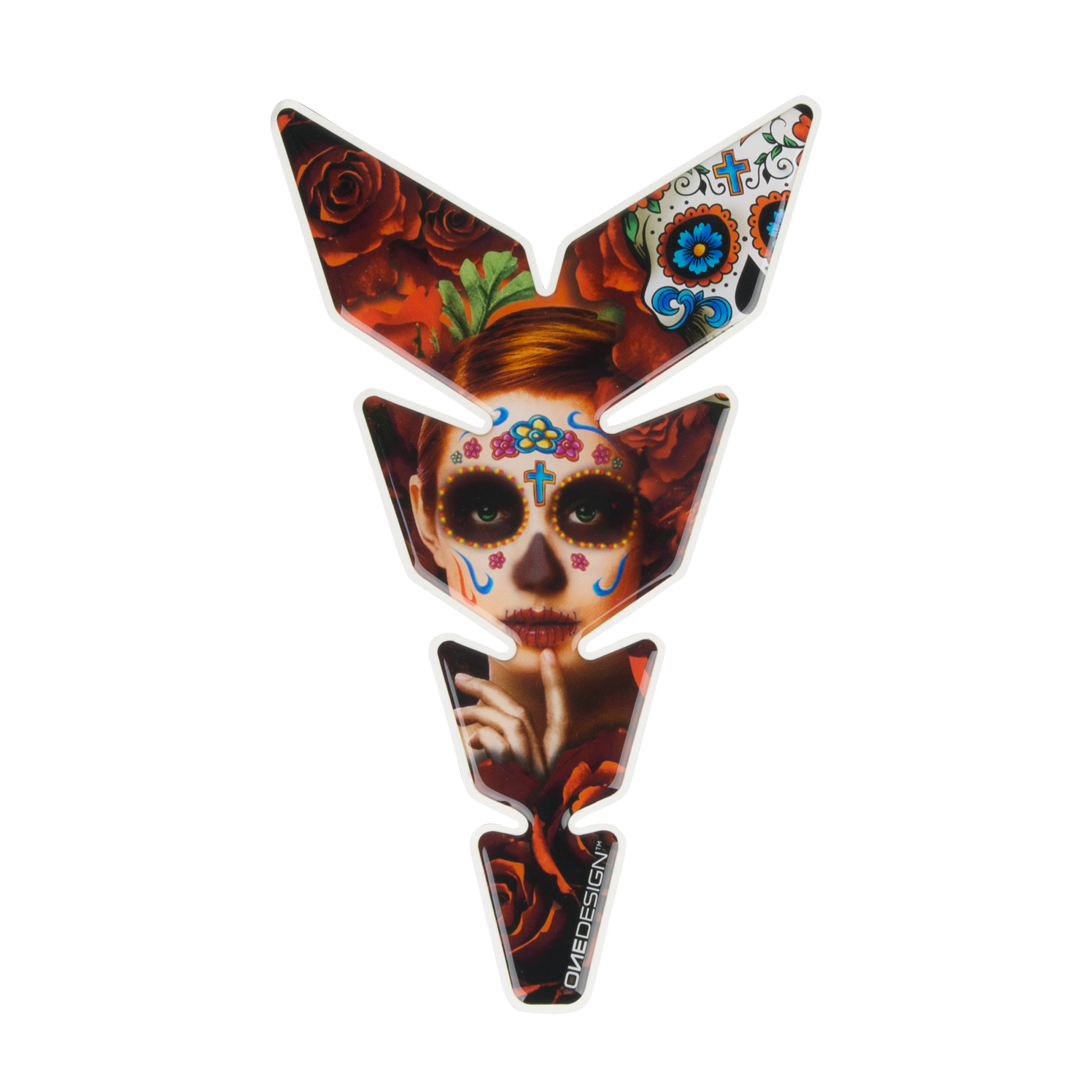 Tankpad OneDesign Moon Slim Mexican Tattoo Red Woman