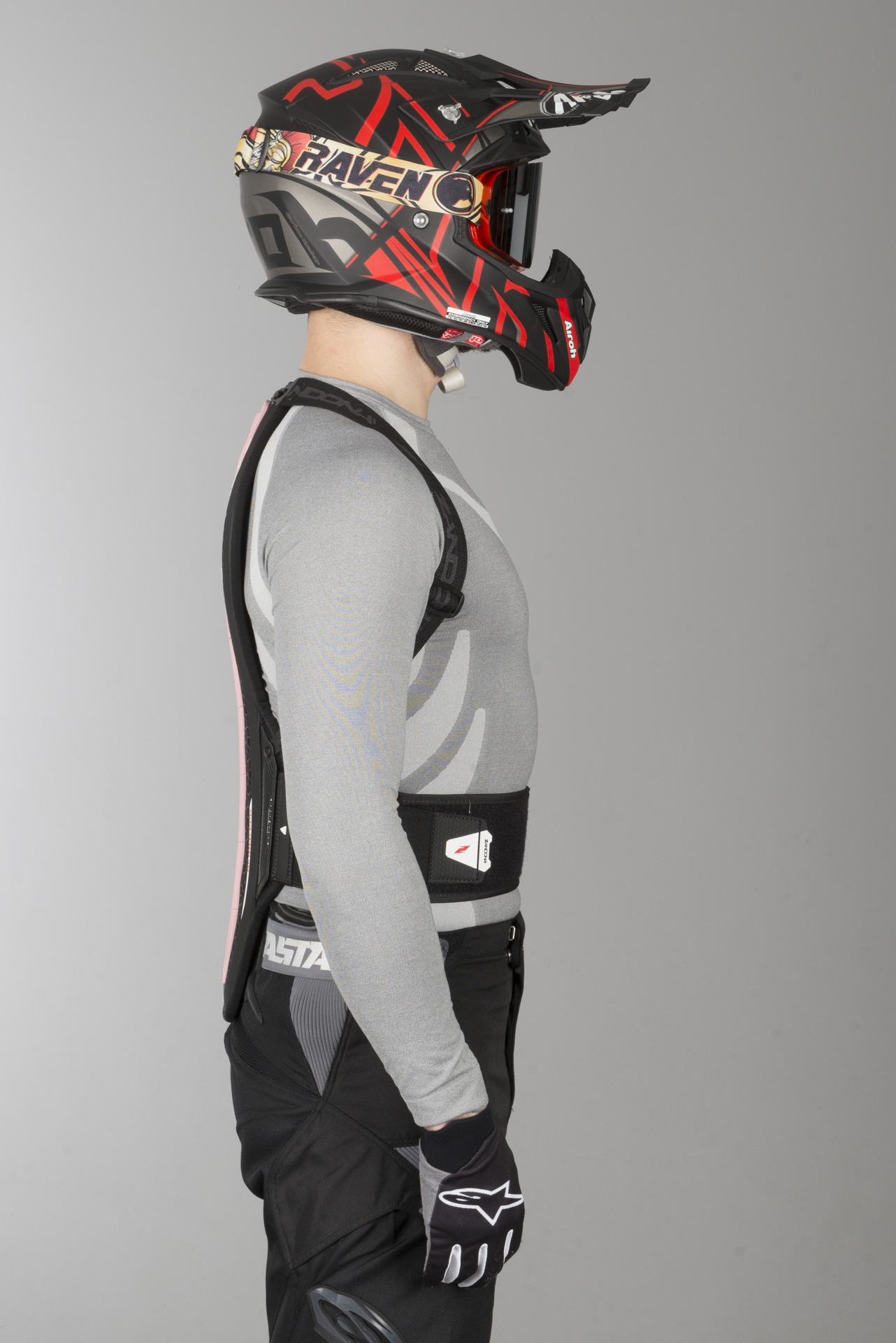 Zandonà Hybrid Pro x8 Back Protector Pink
