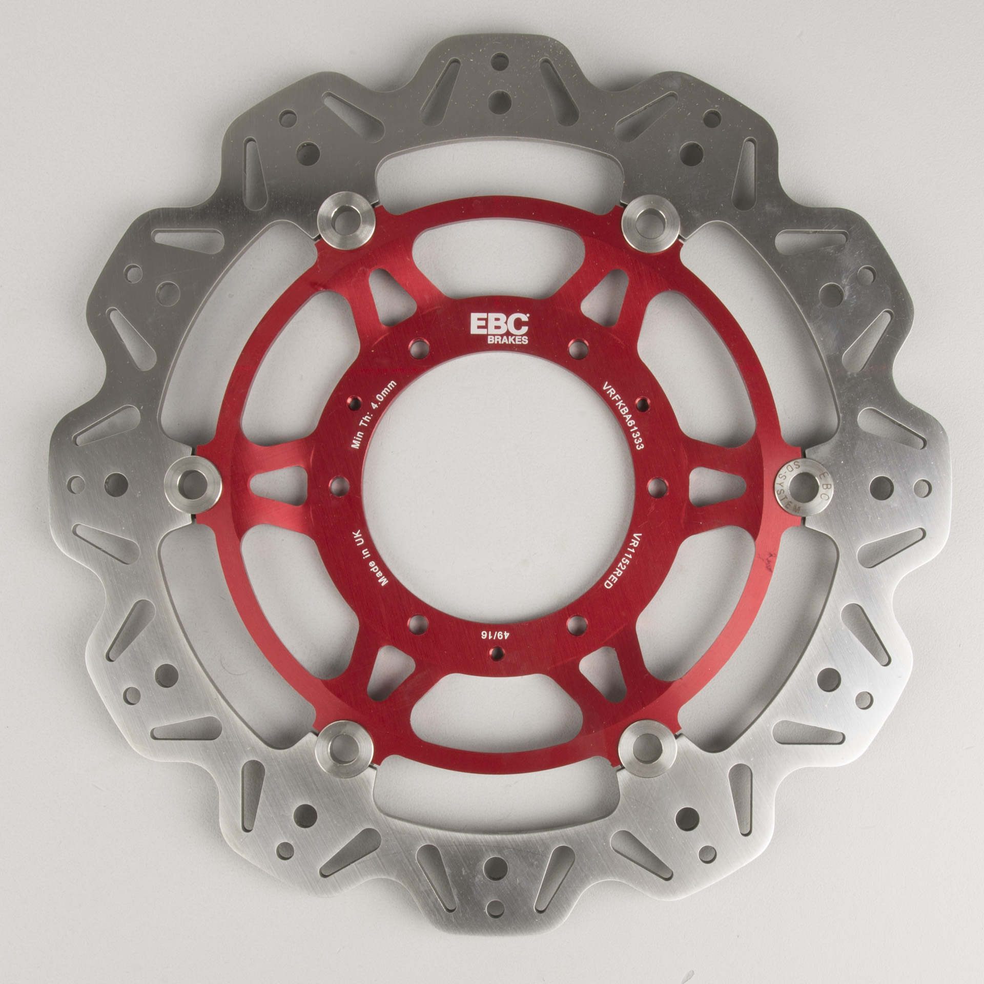 EBC Front Brake Vee Rotor - Red