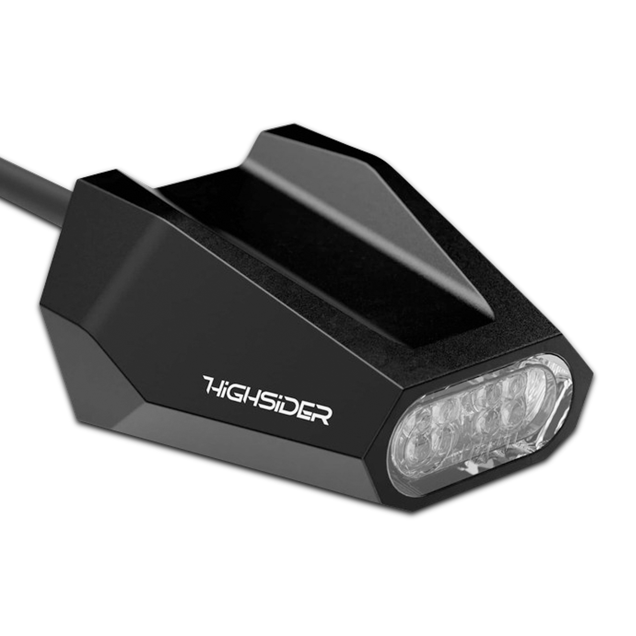 HighsIDER Faro Principale LED Tipo 6 Con TFL, Rotondo 5 3/4 Pollice, Cromato, Per Personalizzazione Moto