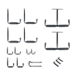 Haakset Proworks Utility 16 stuks Zwart