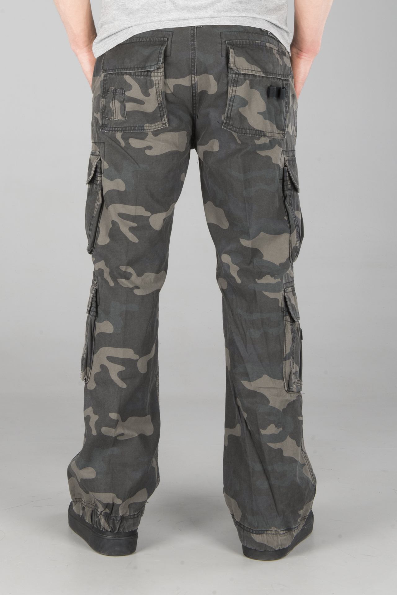 BRANDIT PURE VINTAGE COMBAT TROUSERS MENS ARMY CARGO BIKER WORK PANTS URBAN CAMO