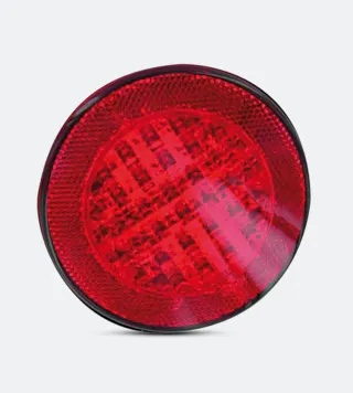 V-Parts 55mm Round Red Reflector