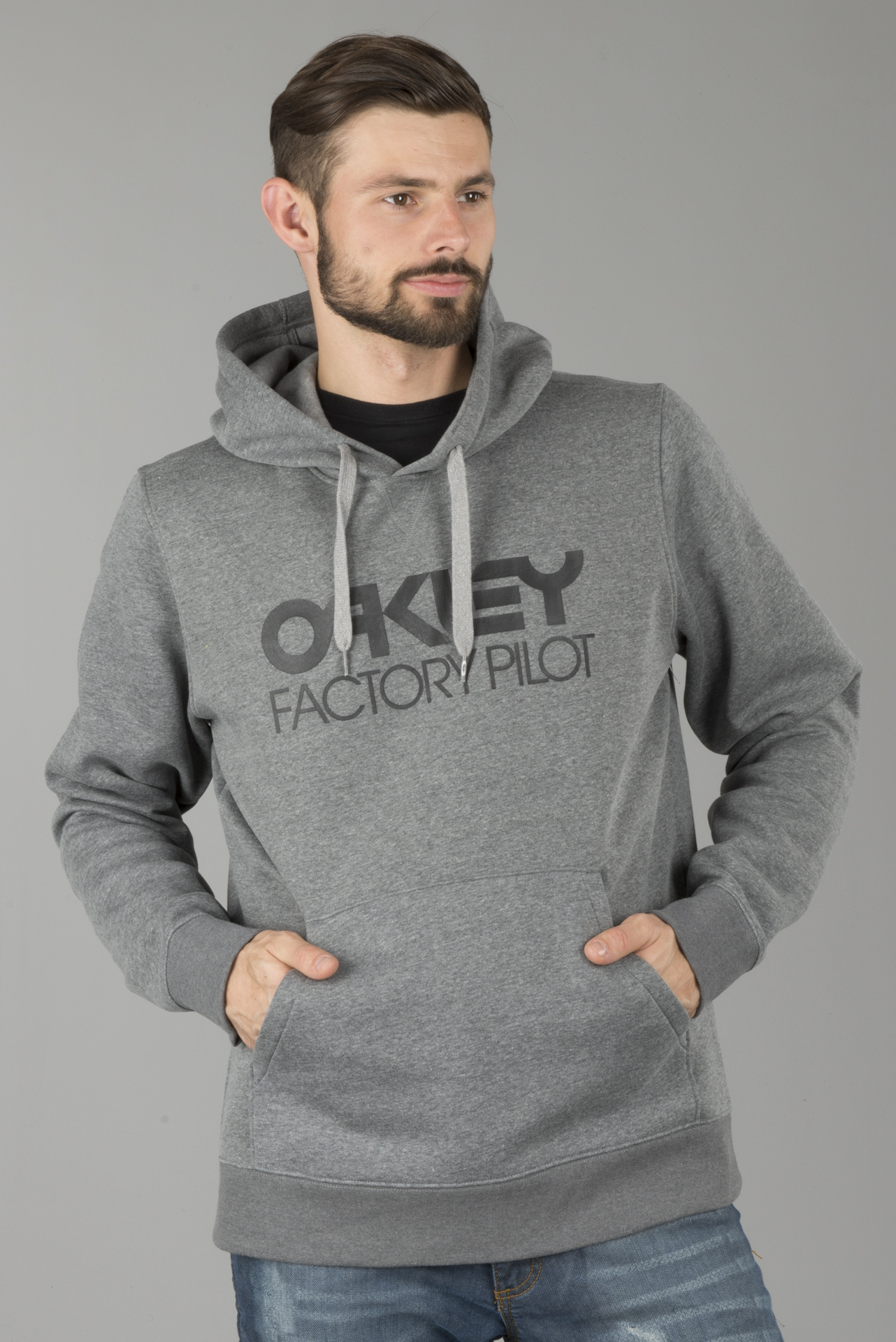 grey oakley hoodie