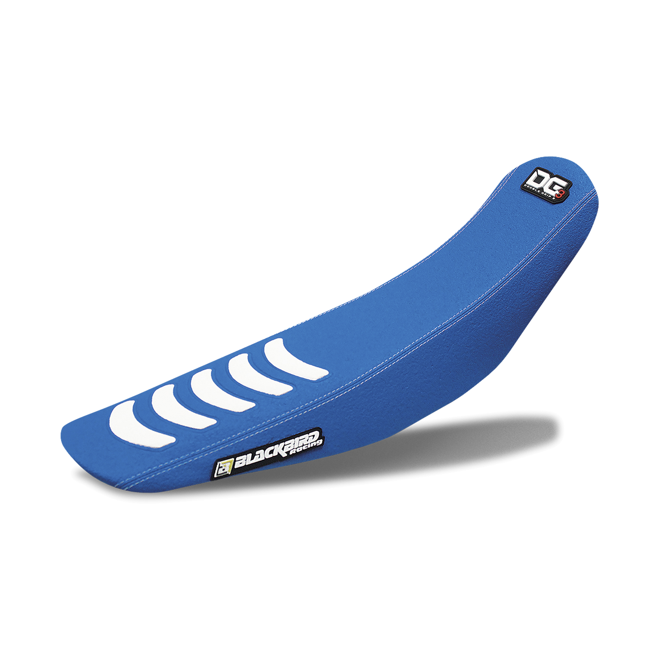 Zadelovertrek Blackbird Double Grip 3 Blauw-Wit