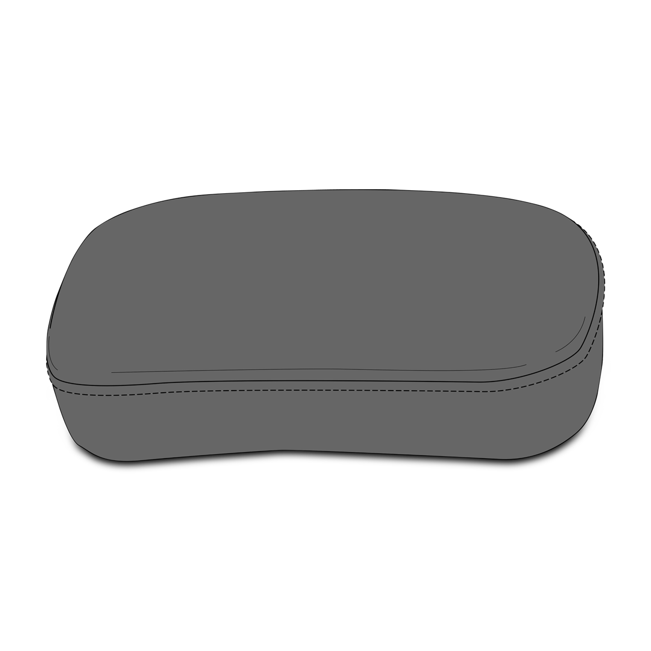Asiento de Pasajero CustomAcces Old Taco H-D Negro
