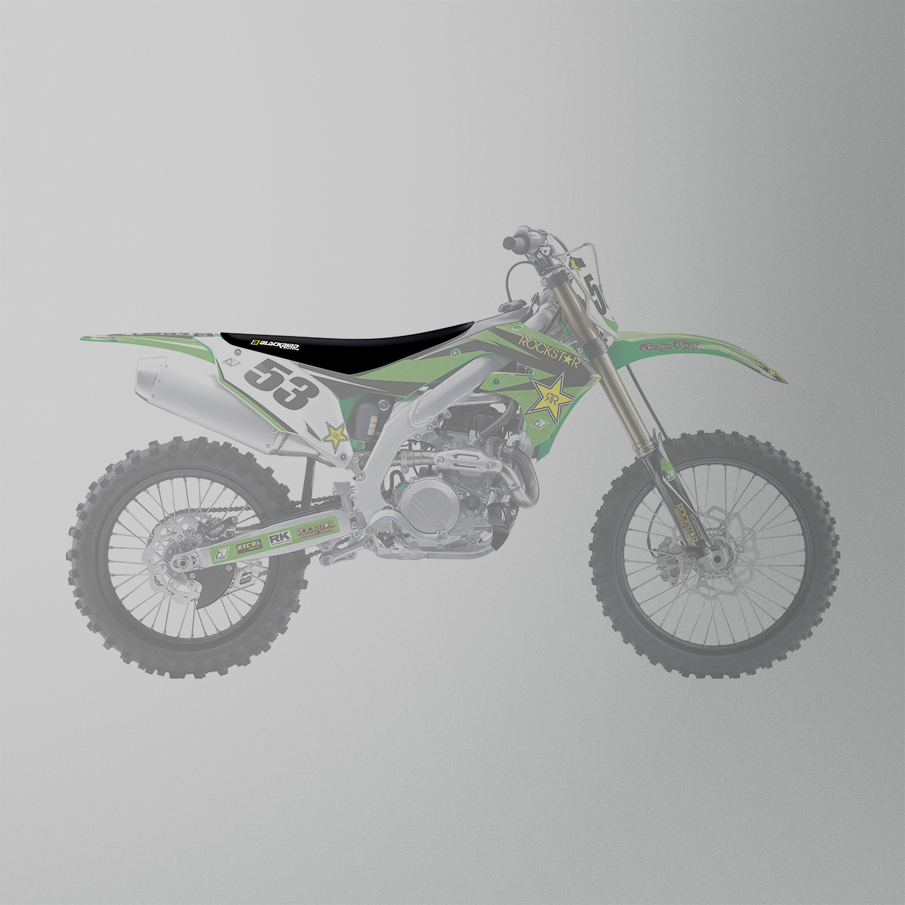 Blackbird Rockstar Energy Seat Cover Green-Black
