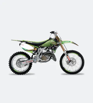 Stickerset + Zadelovertrek Blackbird Replica Racing Team 19 Zwart-Groen