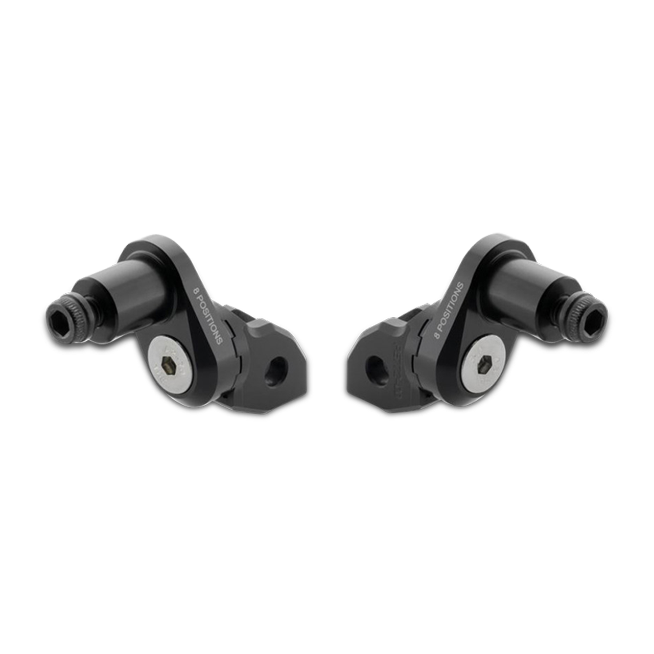 Montageset Voor Voetsteunen Rizoma Excentrisch Verstelbaar Zwart 18 mm