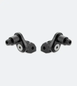 Montagesatz Fußrasten Einstellbar Rizoma Schwarz 18mm