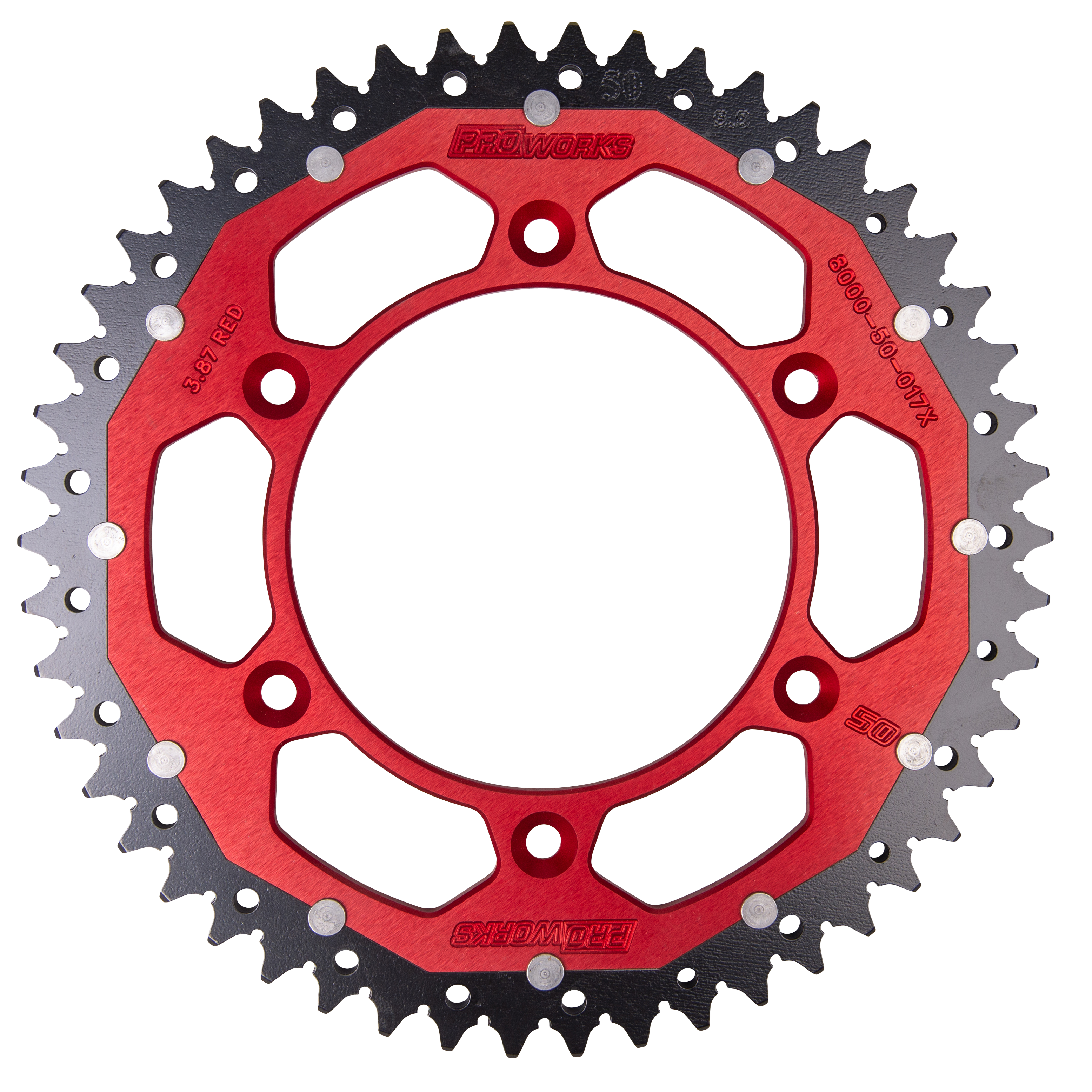 Proworks Interlink Rear Sprocket Red | 24MX