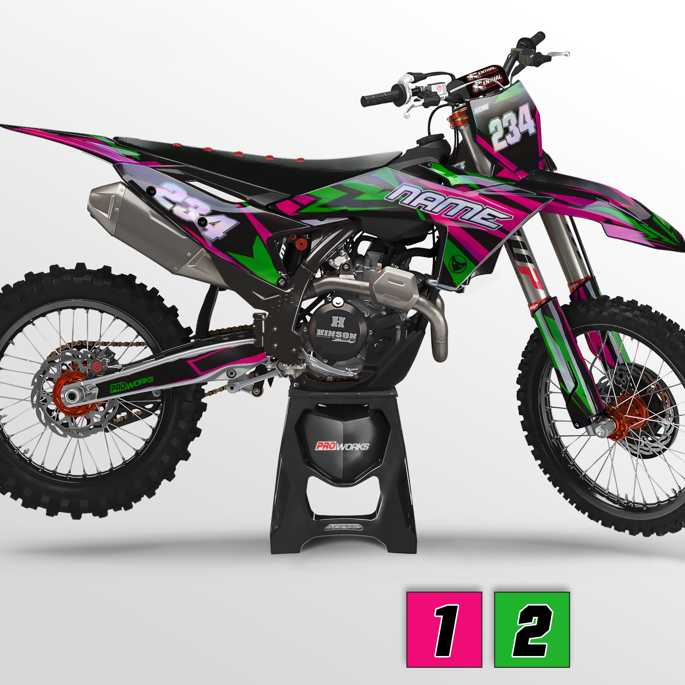 Gepersonaliseerde Stickerset 24MX Holo Twin