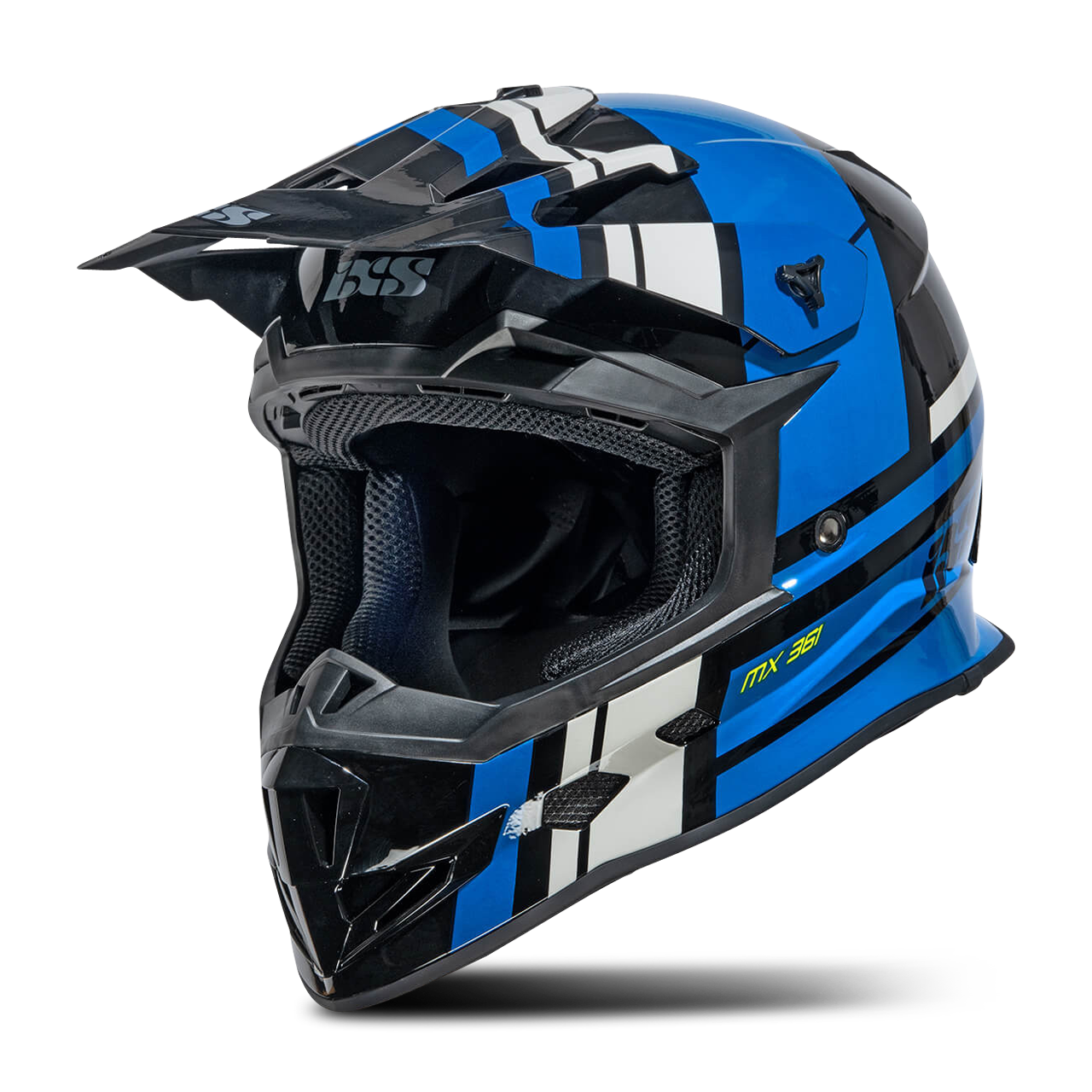 Crosshelm iXS iXS361 2.3 Zwart-Blauw-Grijs - Nu 15% Besparen - 24mx.nl