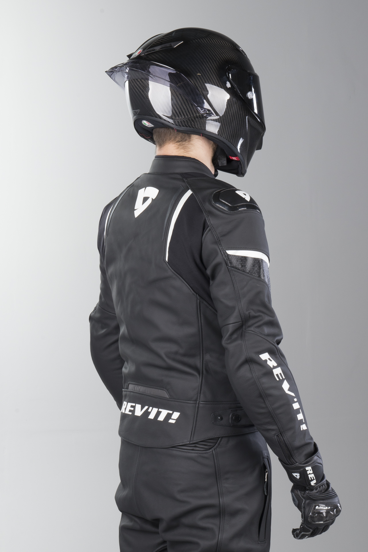 MC Jakke Revit Glide Vintage Svart Hvit Laveste MC Jakke Rev'it Glide Vintage Svart Laveste prisgaranti